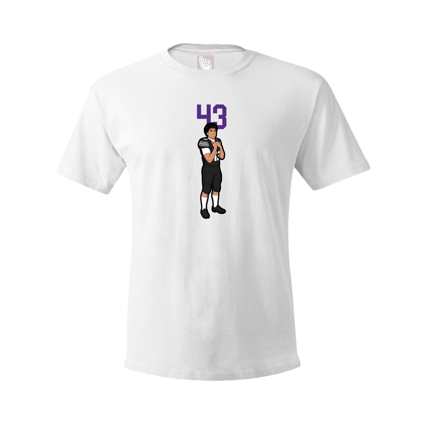 Tee — Number Top in White