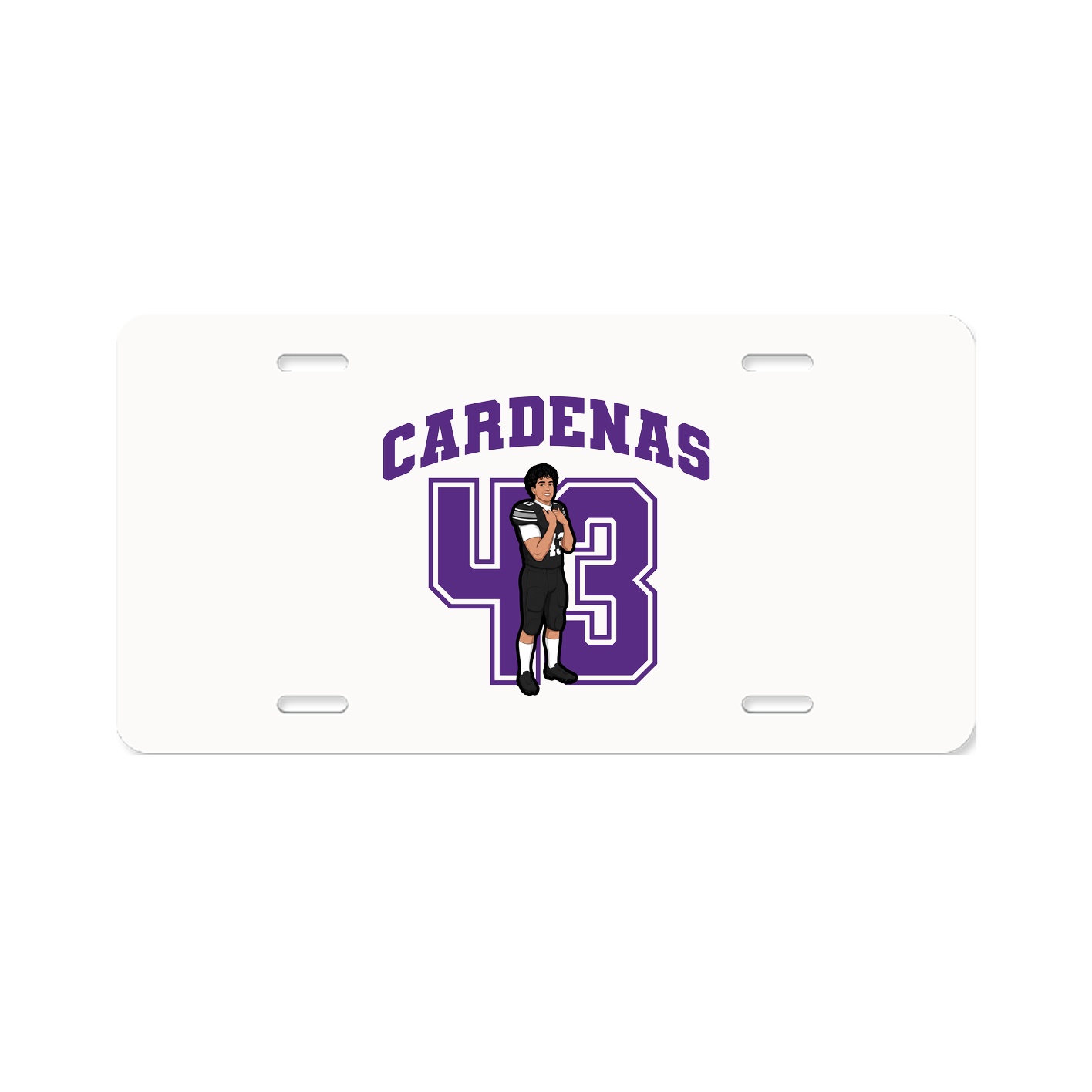 License Plate — Number in Classic