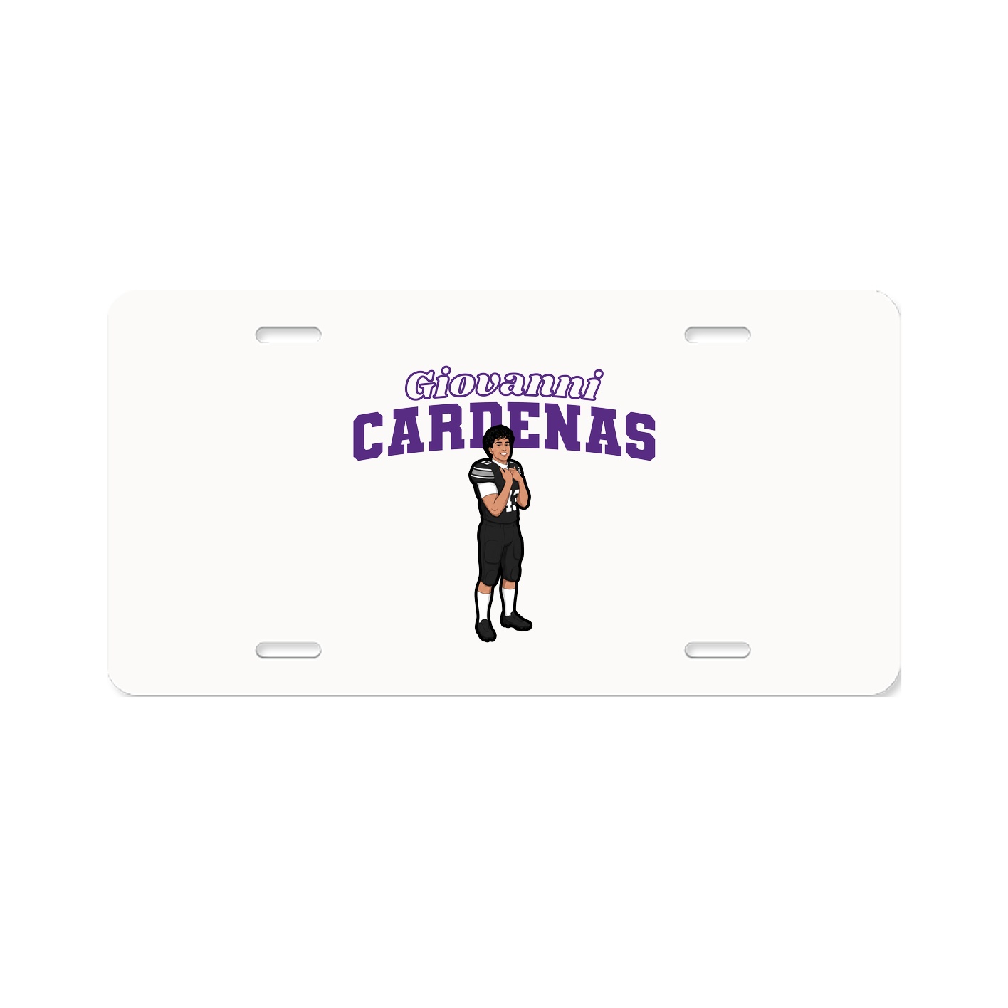 License Plate — Name Arch in Classic