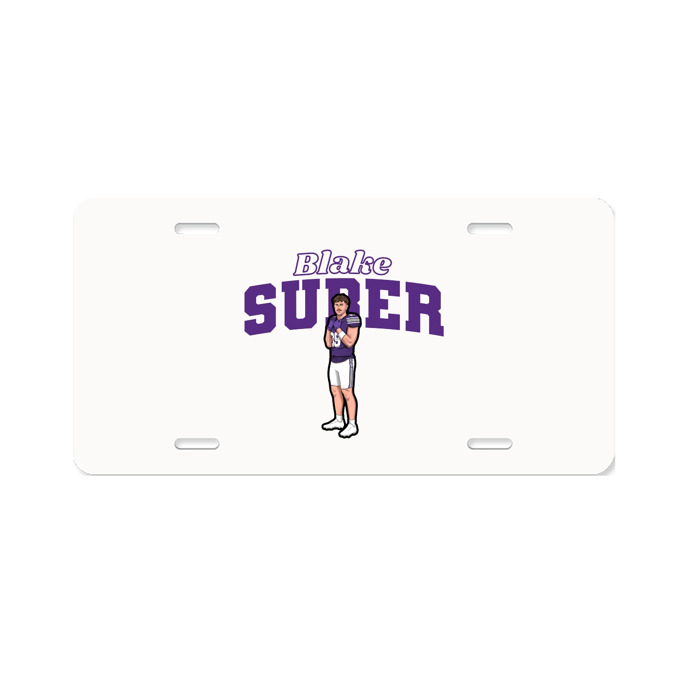 License Plate — Name Arch in Classic