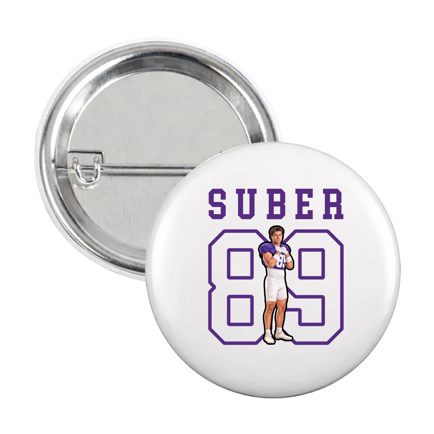 Game Day Button — Shirsey in White