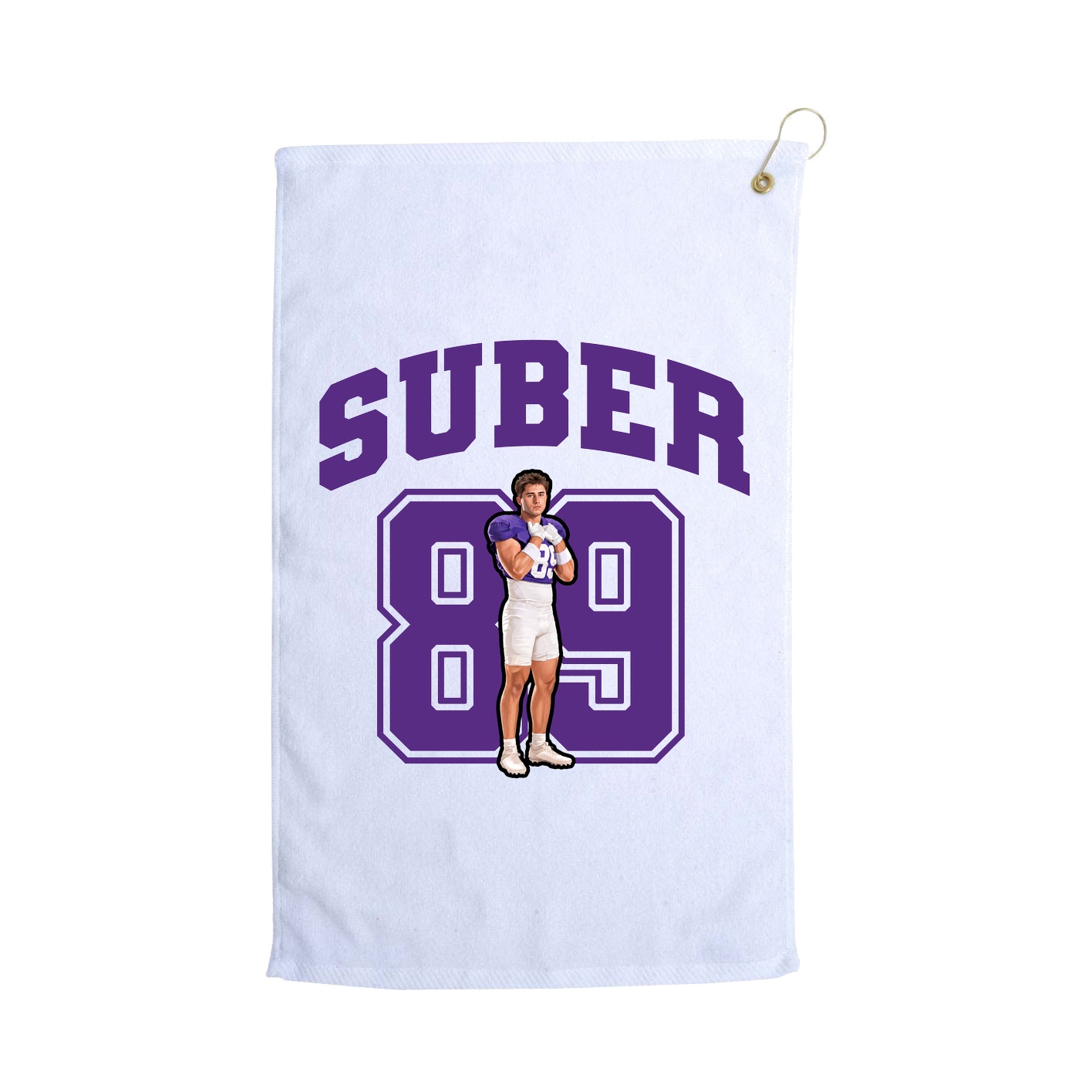 Golf Towel — Number in White