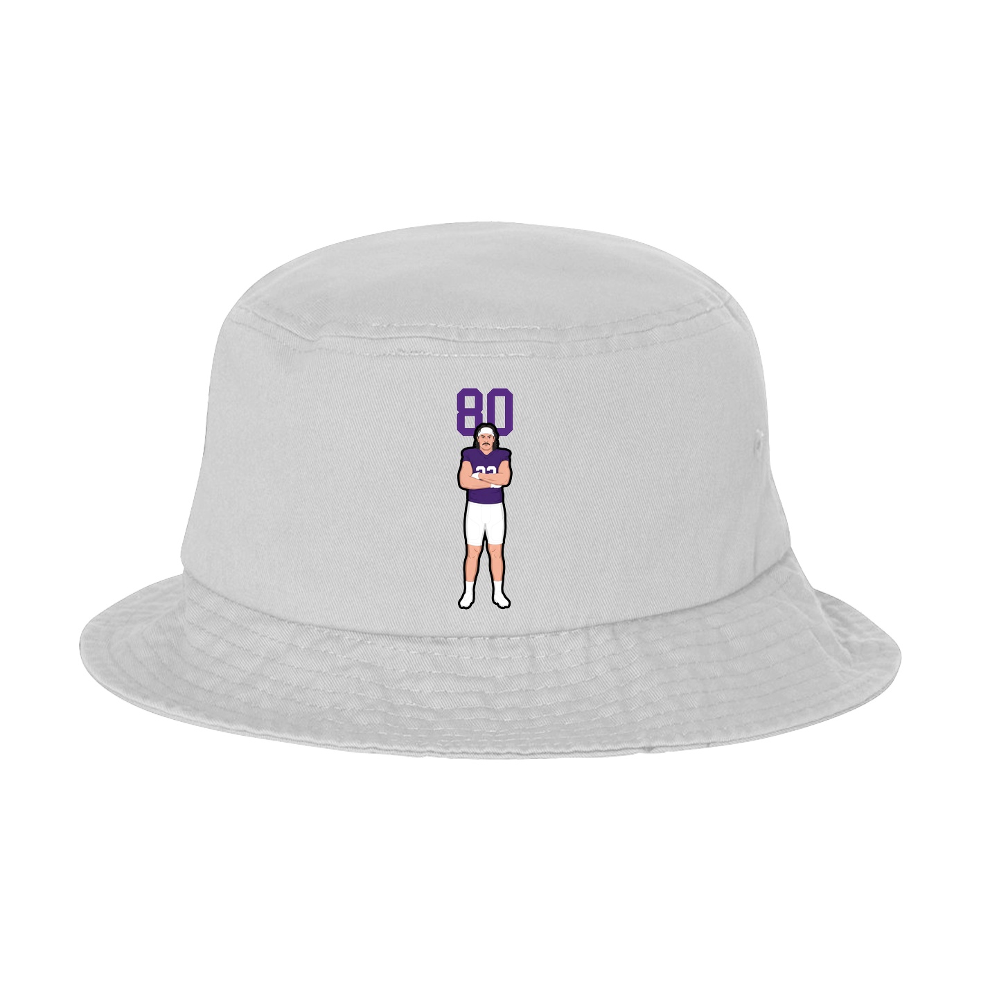 Bucket Cap — Number Top in White