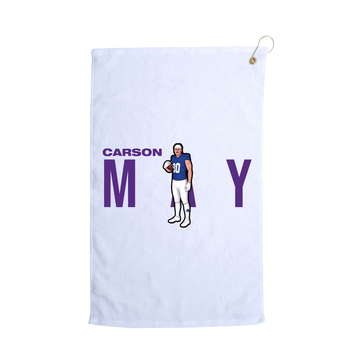 Golf Towel — Player Name in White