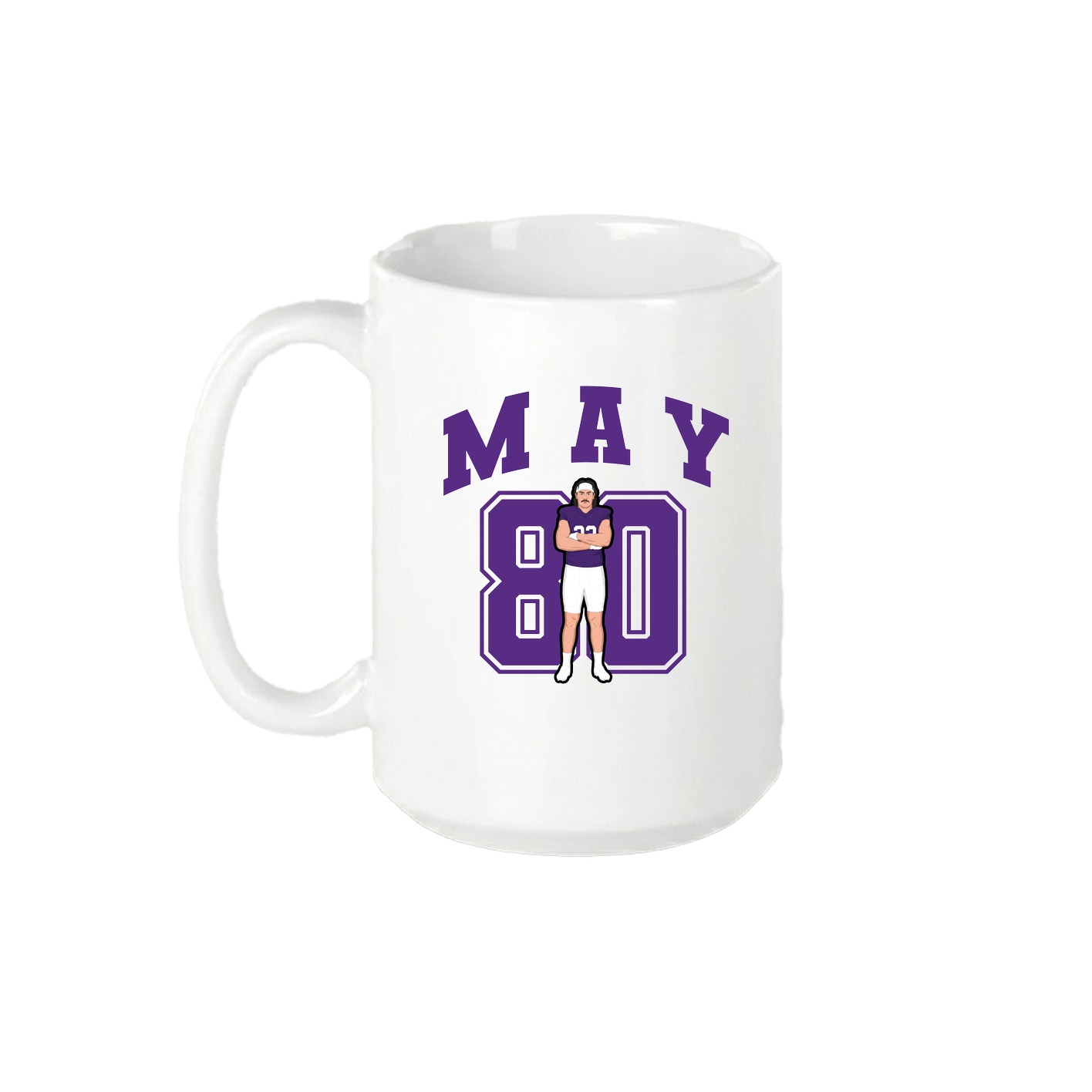 15oz Coffee Mug — Number in White