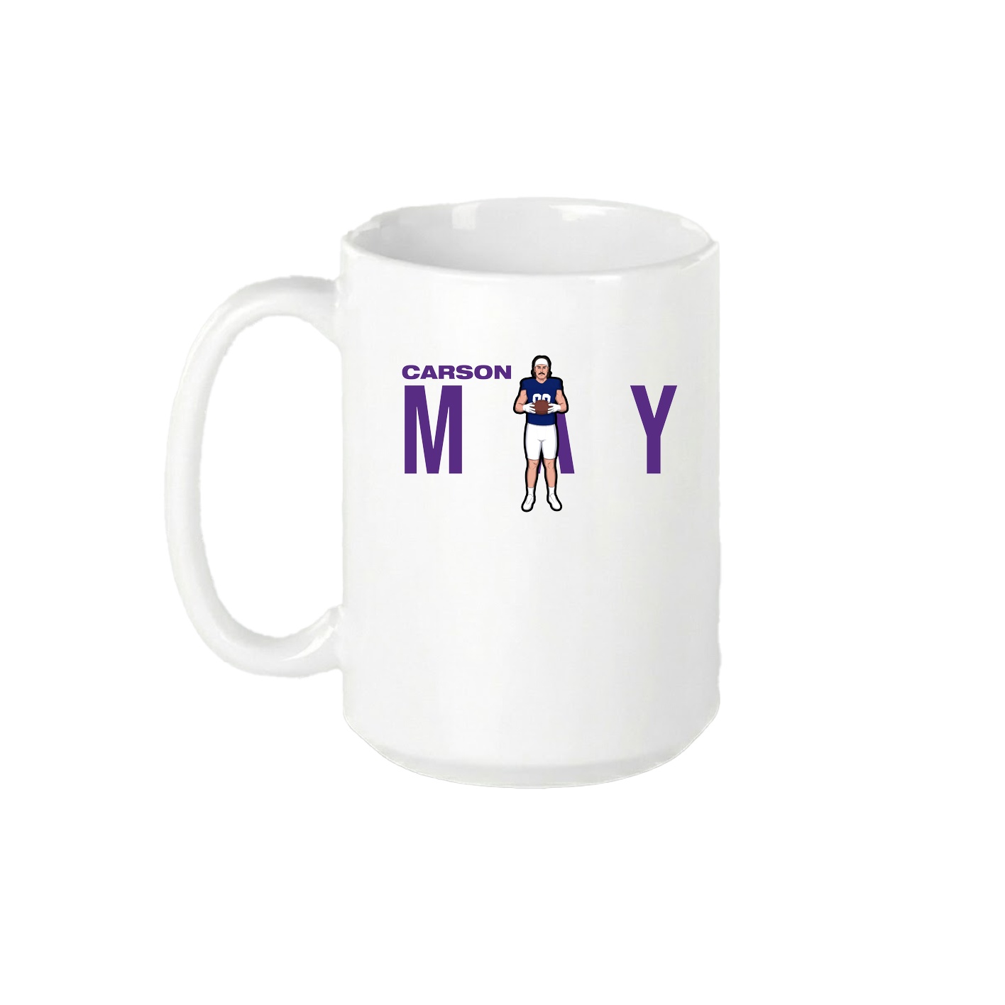 15oz Coffee Mug — Player Name in White