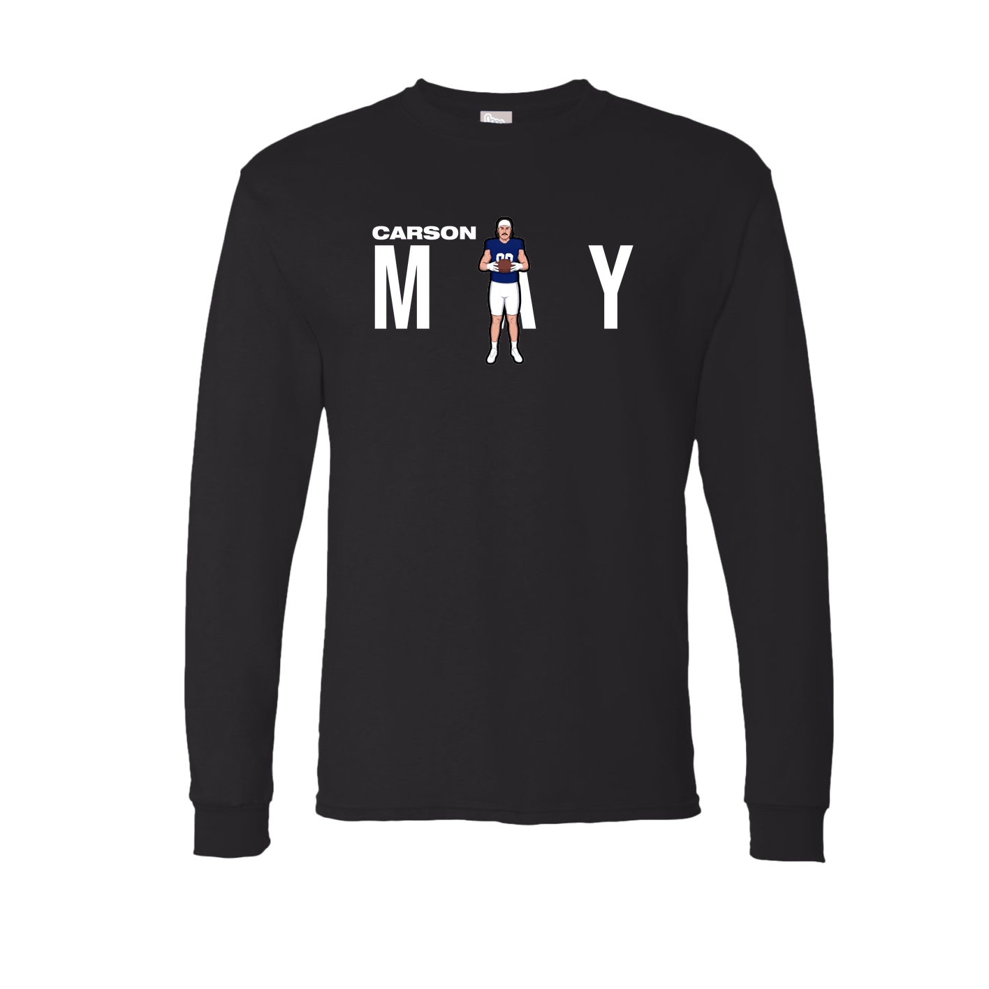 Long Sleeve Tee — Player Name in Black