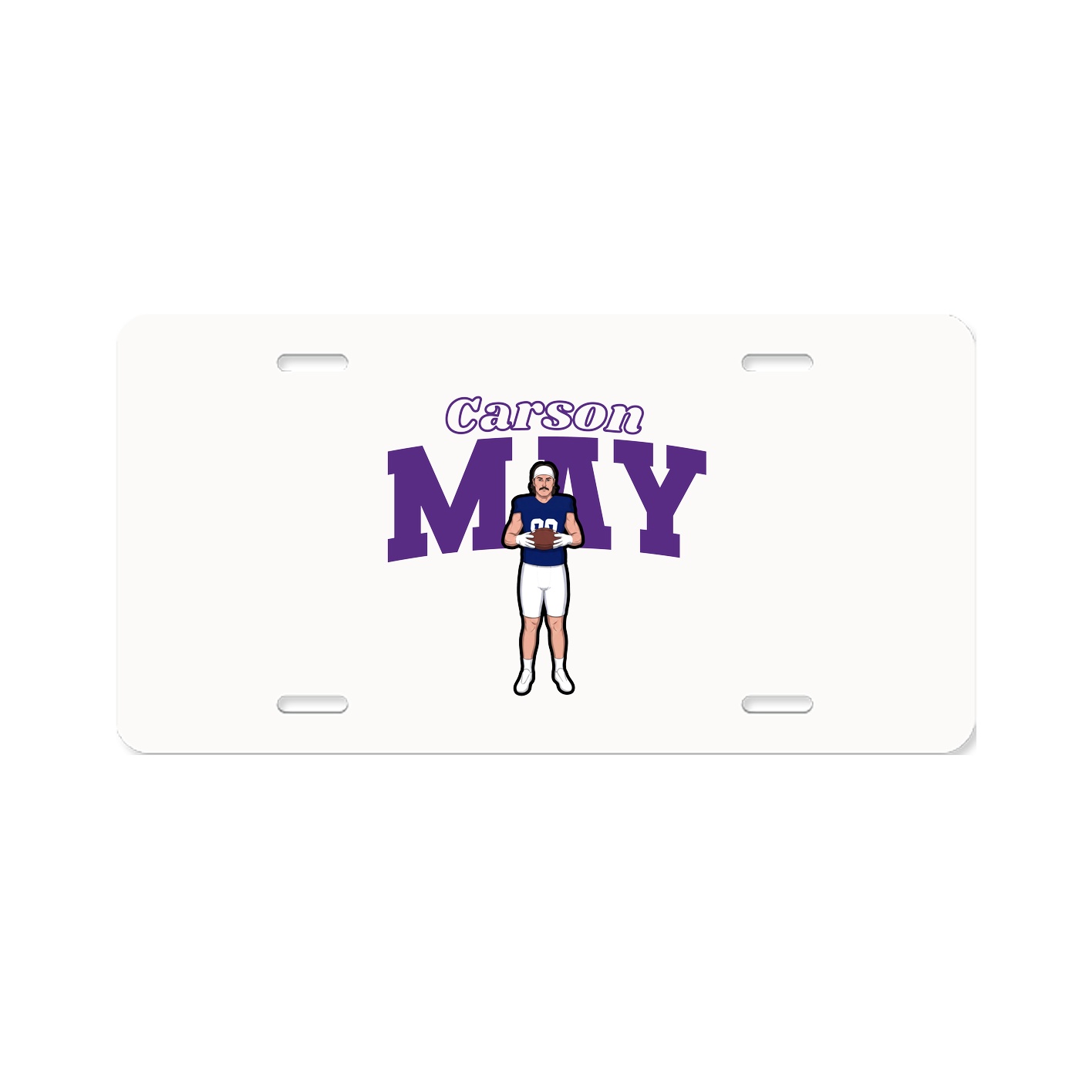 License Plate — Name Arch in Classic