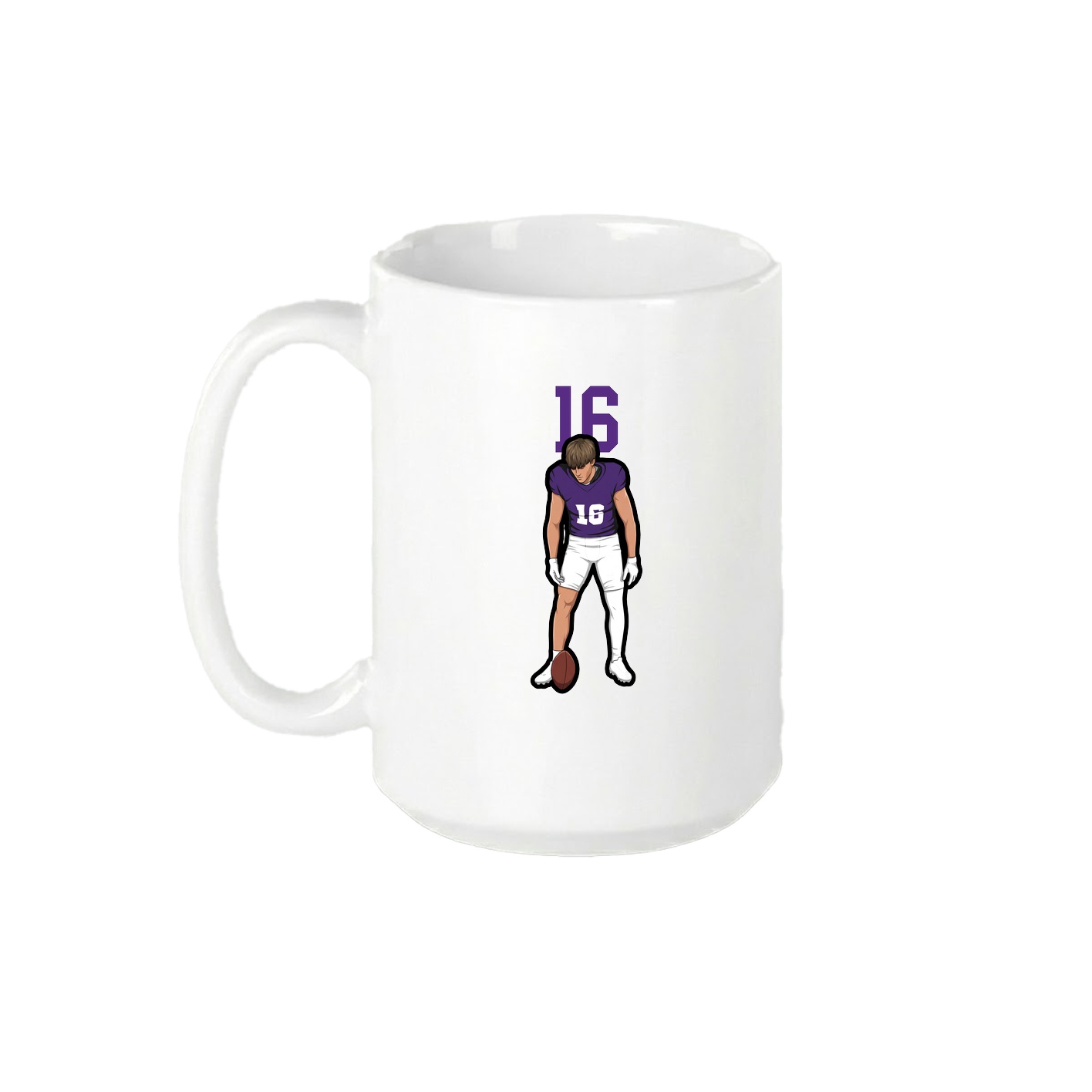 15oz Coffee Mug — Number Top in White