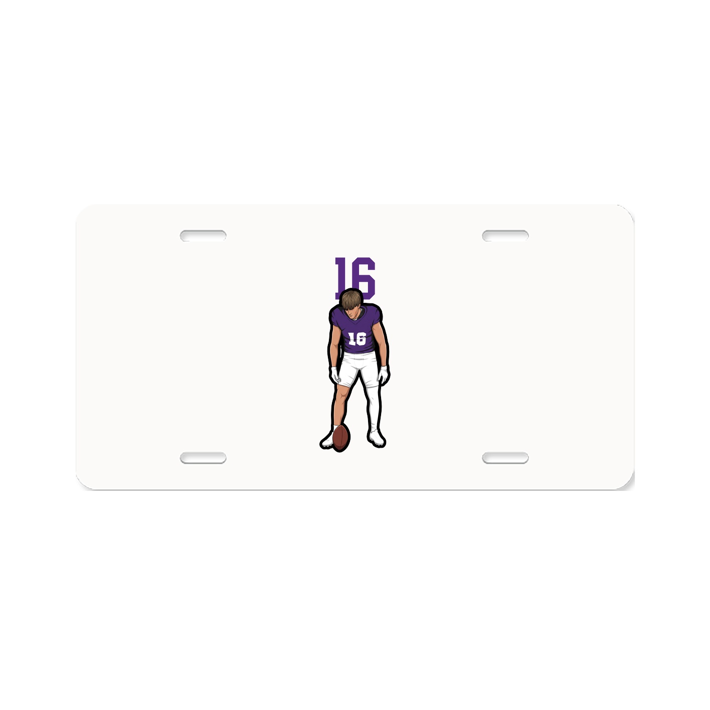 License Plate — Number Top in Classic