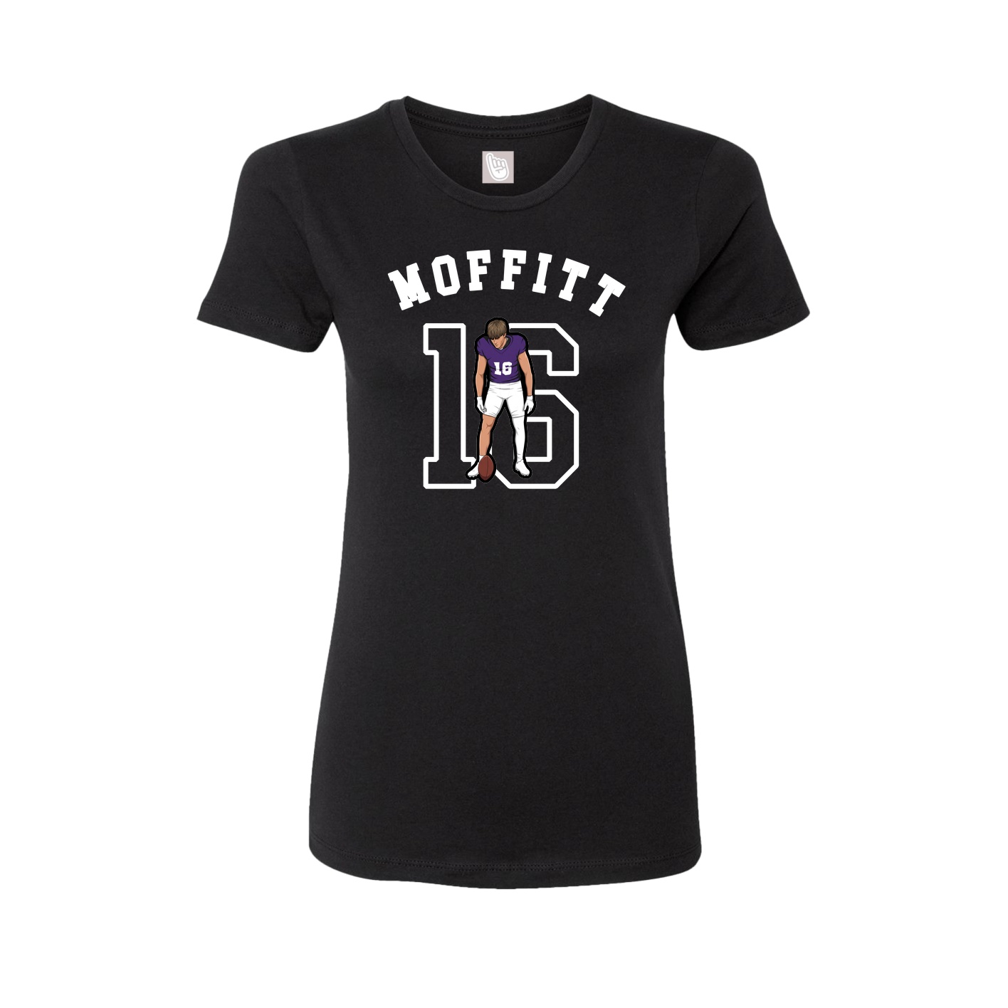 Fitted Women's Tee — Shirsey Arch in Black
