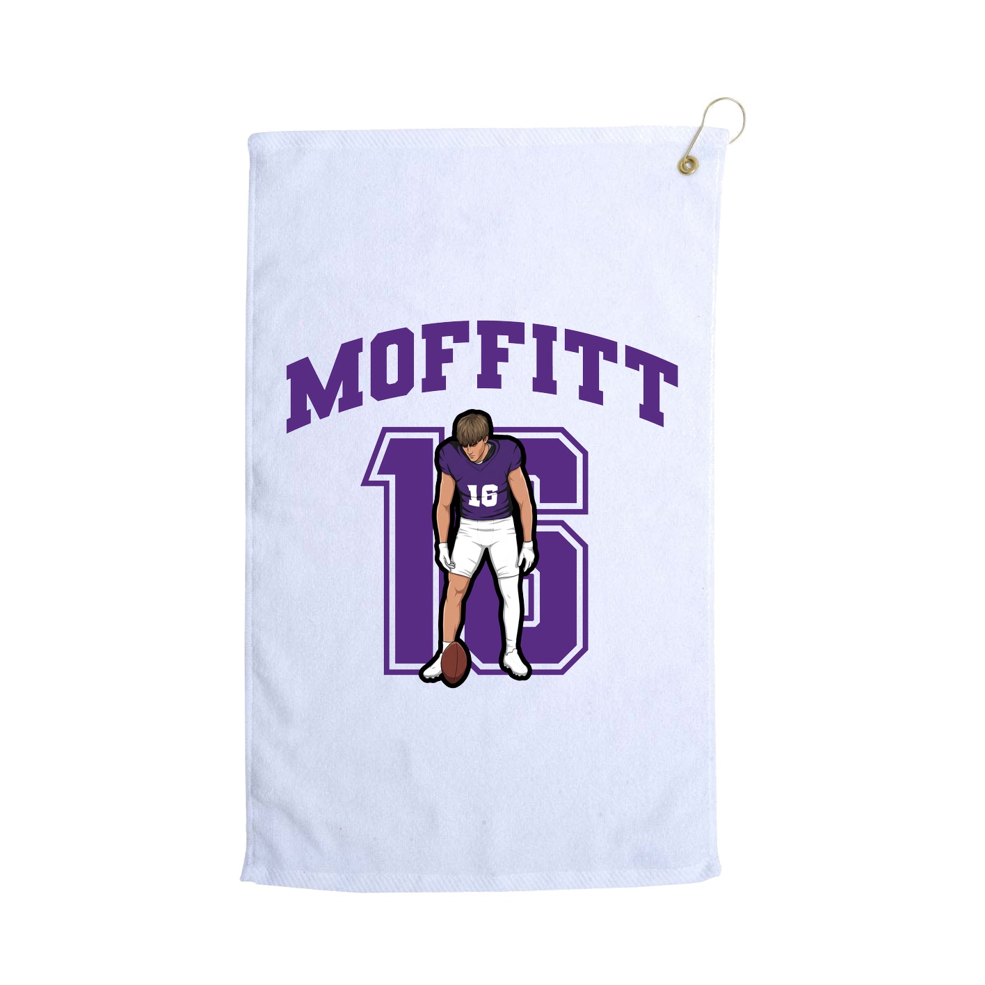 Golf Towel — Number in White
