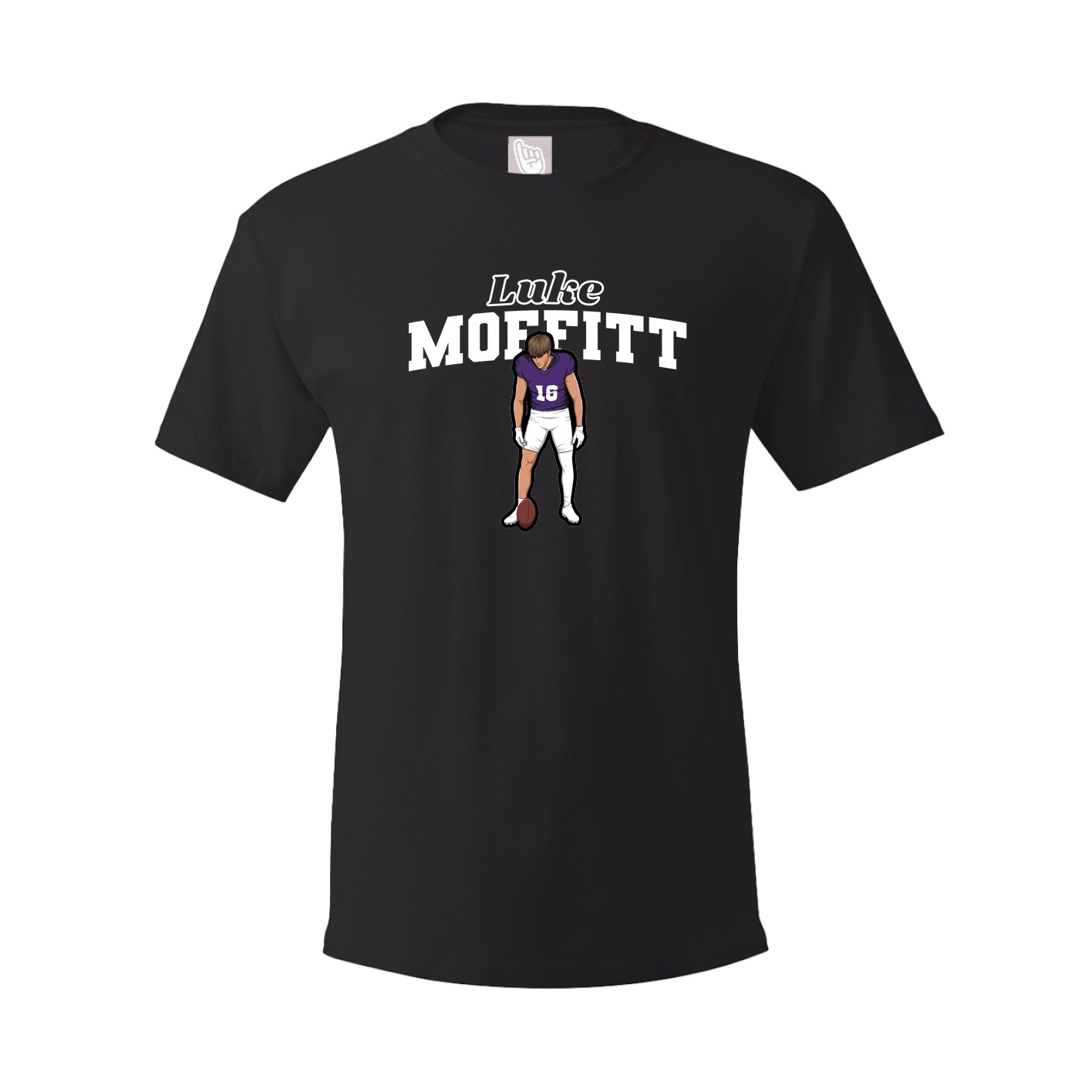 Youth Tee — Name Arch in Black
