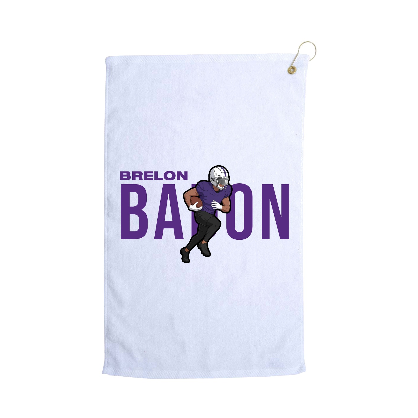 Golf Towel — Player Name in White