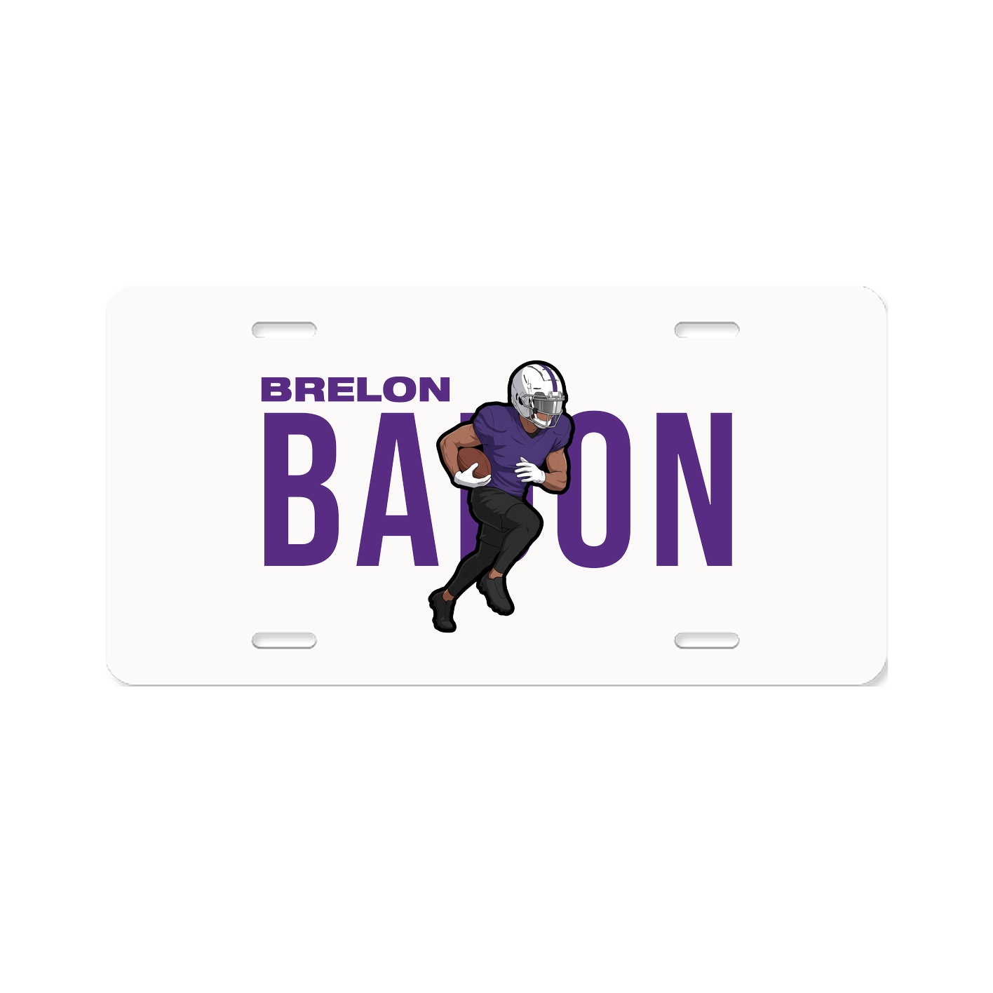 License Plate — Player Name in Classic