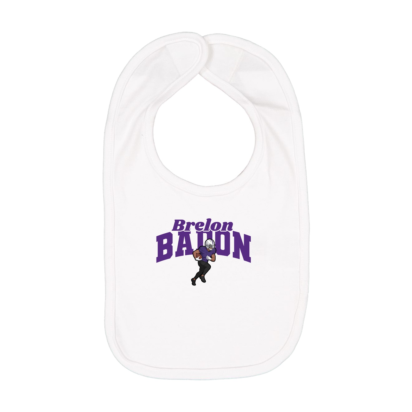 Infant Bib — Signature Arch in White