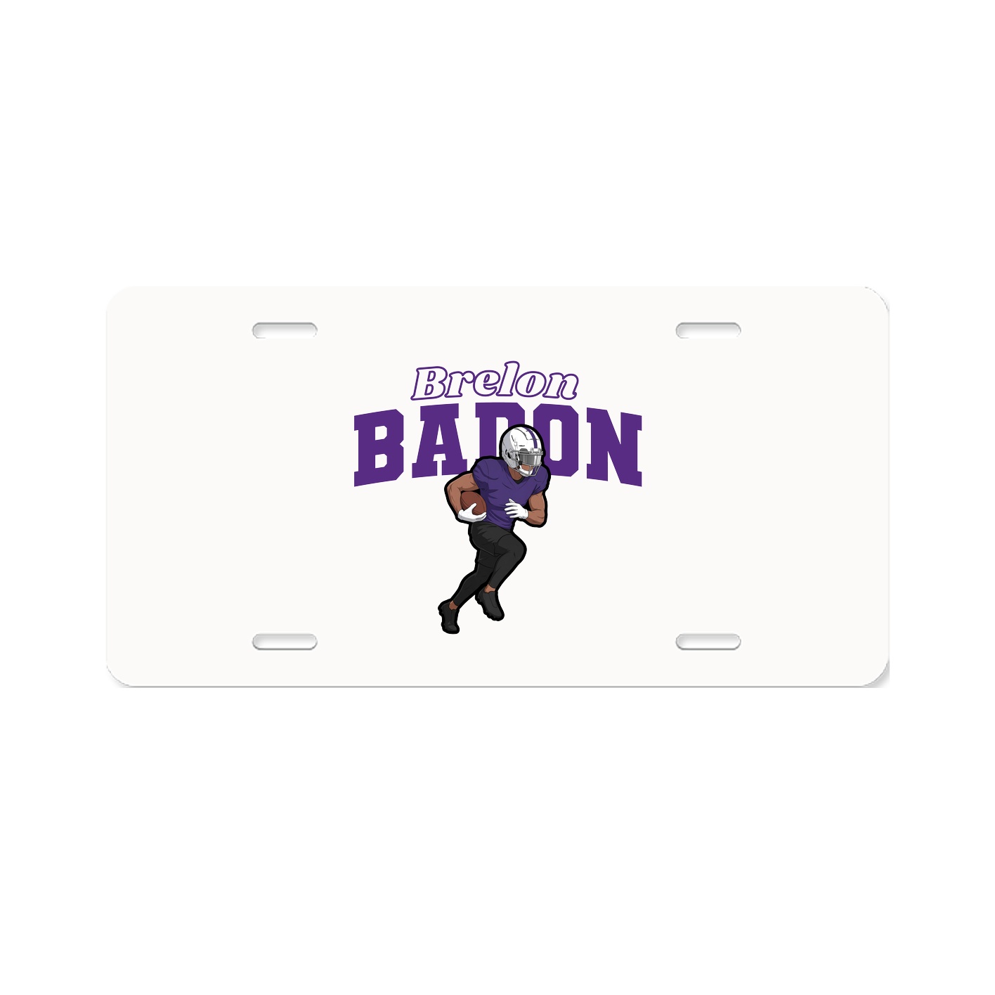 License Plate — Name Arch in Classic