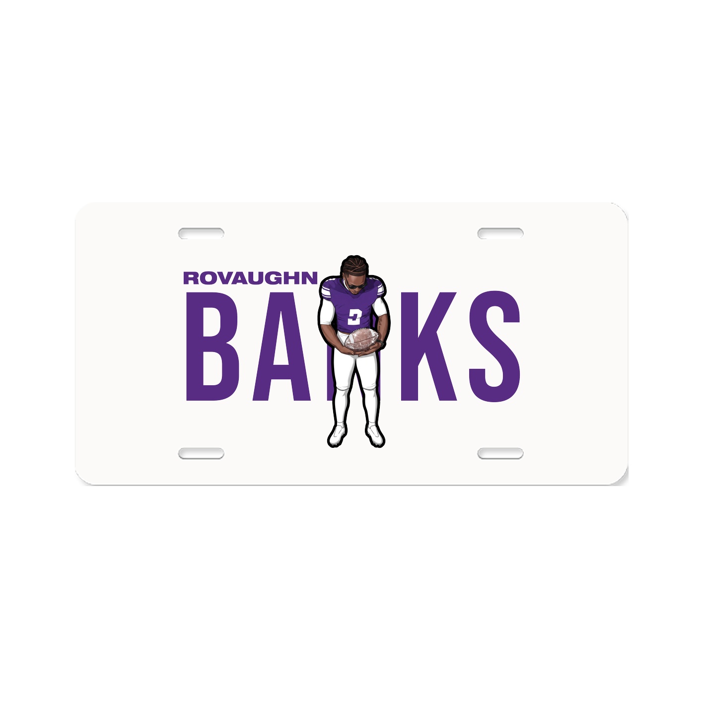 License Plate — Player Name in Classic