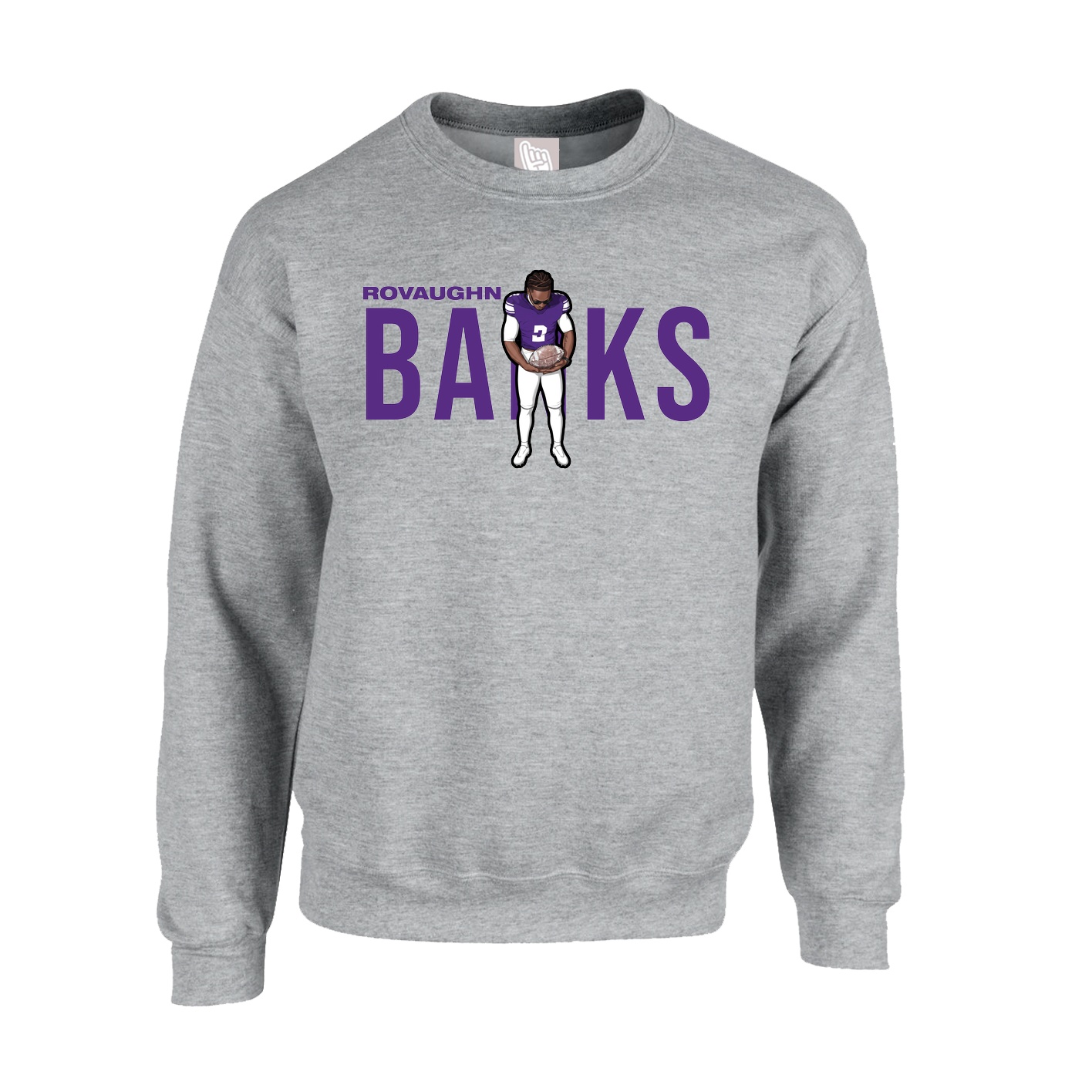 Fleece Crew — Player Name in Grey