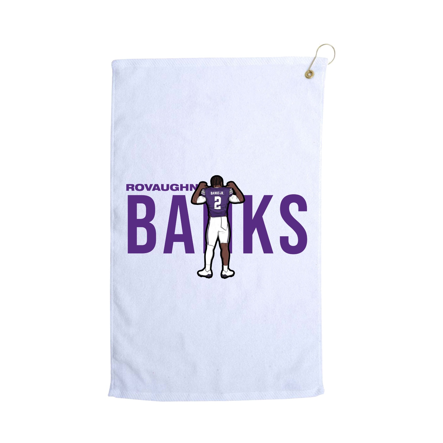 Golf Towel — Player Name in White