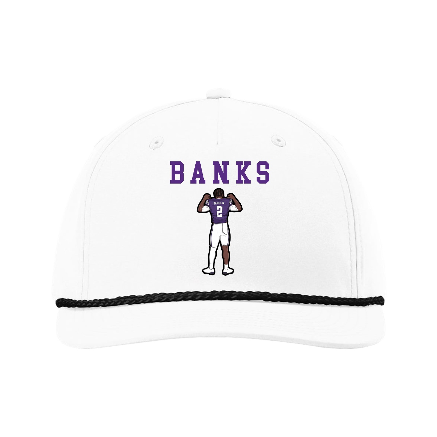 Five-Panel Classic Rope Cap — Shirsey in White