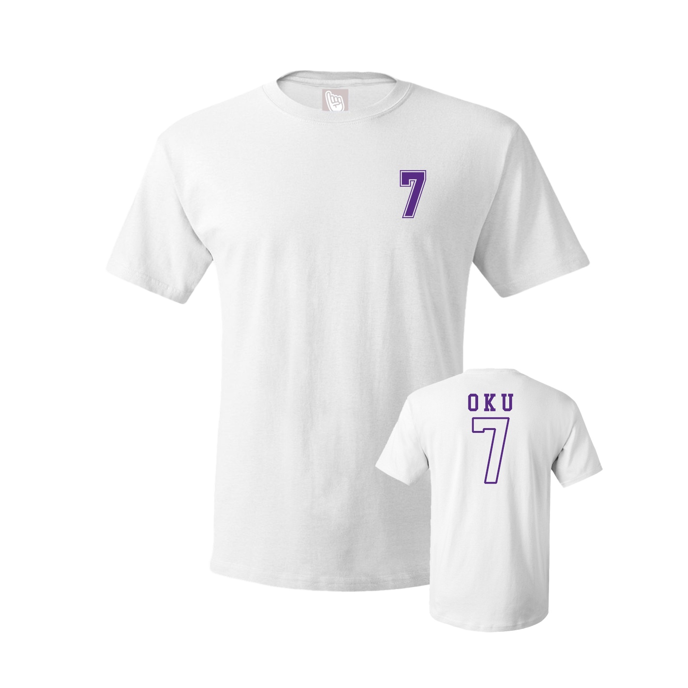 Youth Tee — Chest Back in White