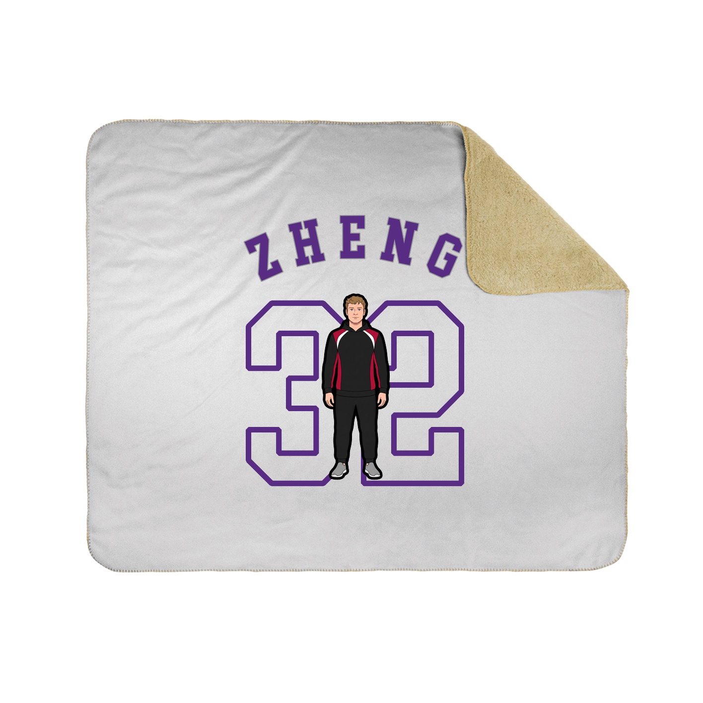 50x60 Sherpa Lined Throw Blanket