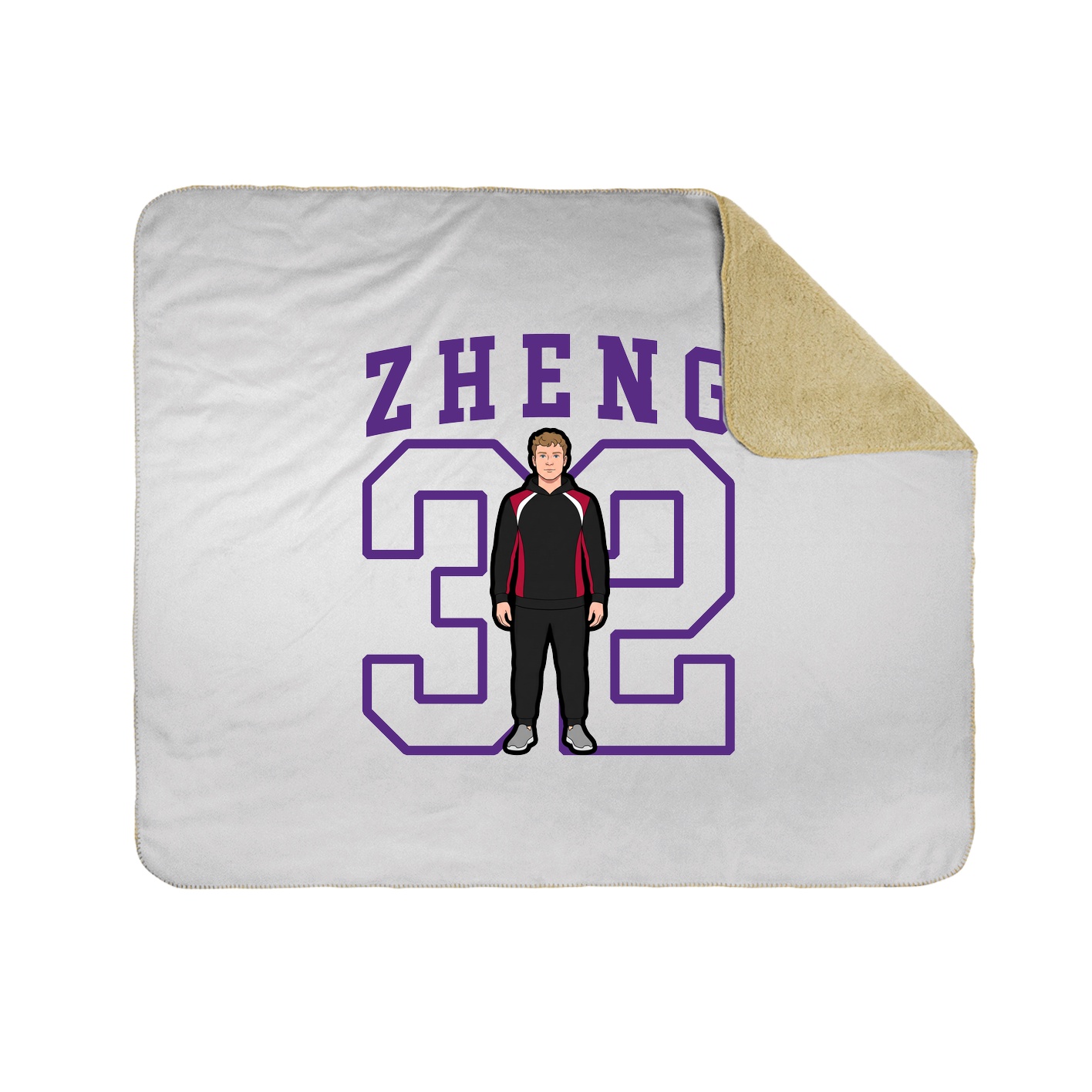 50x60 Sherpa Lined Throw Blanket