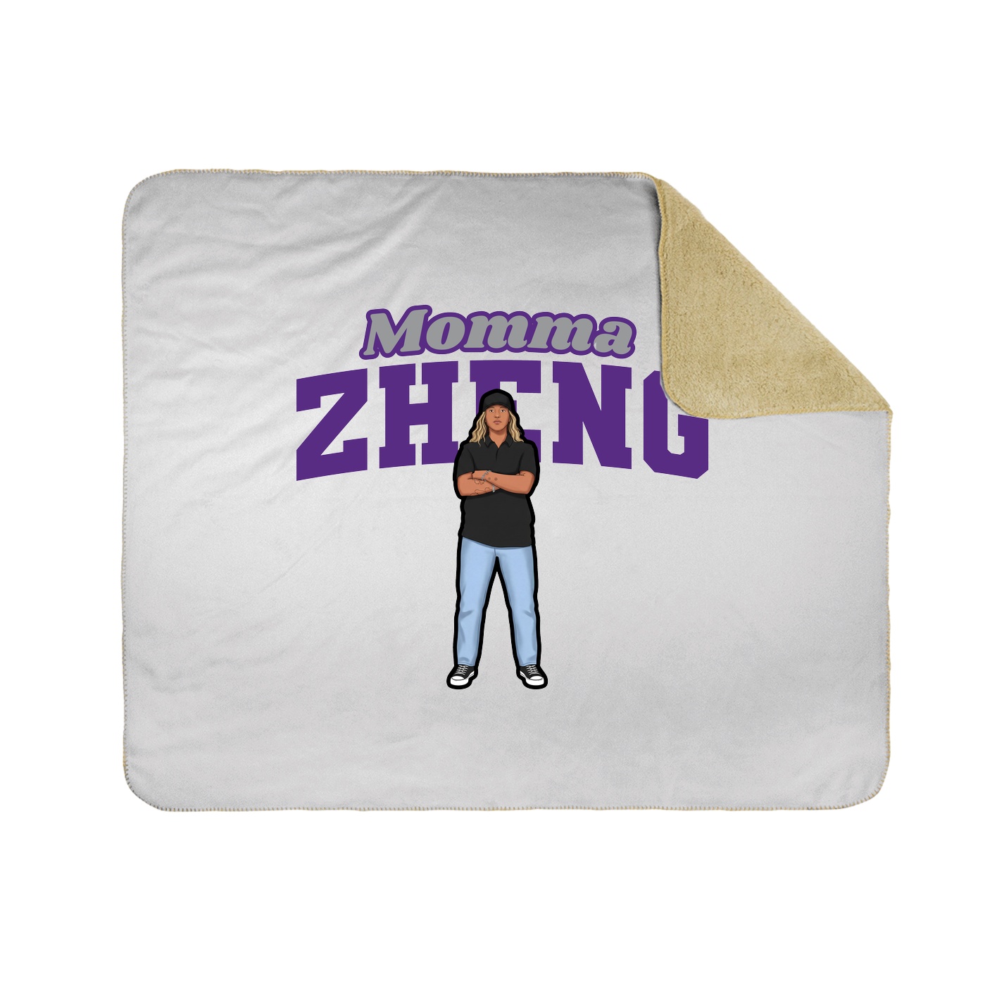 50x60 Sherpa Lined Throw Blanket