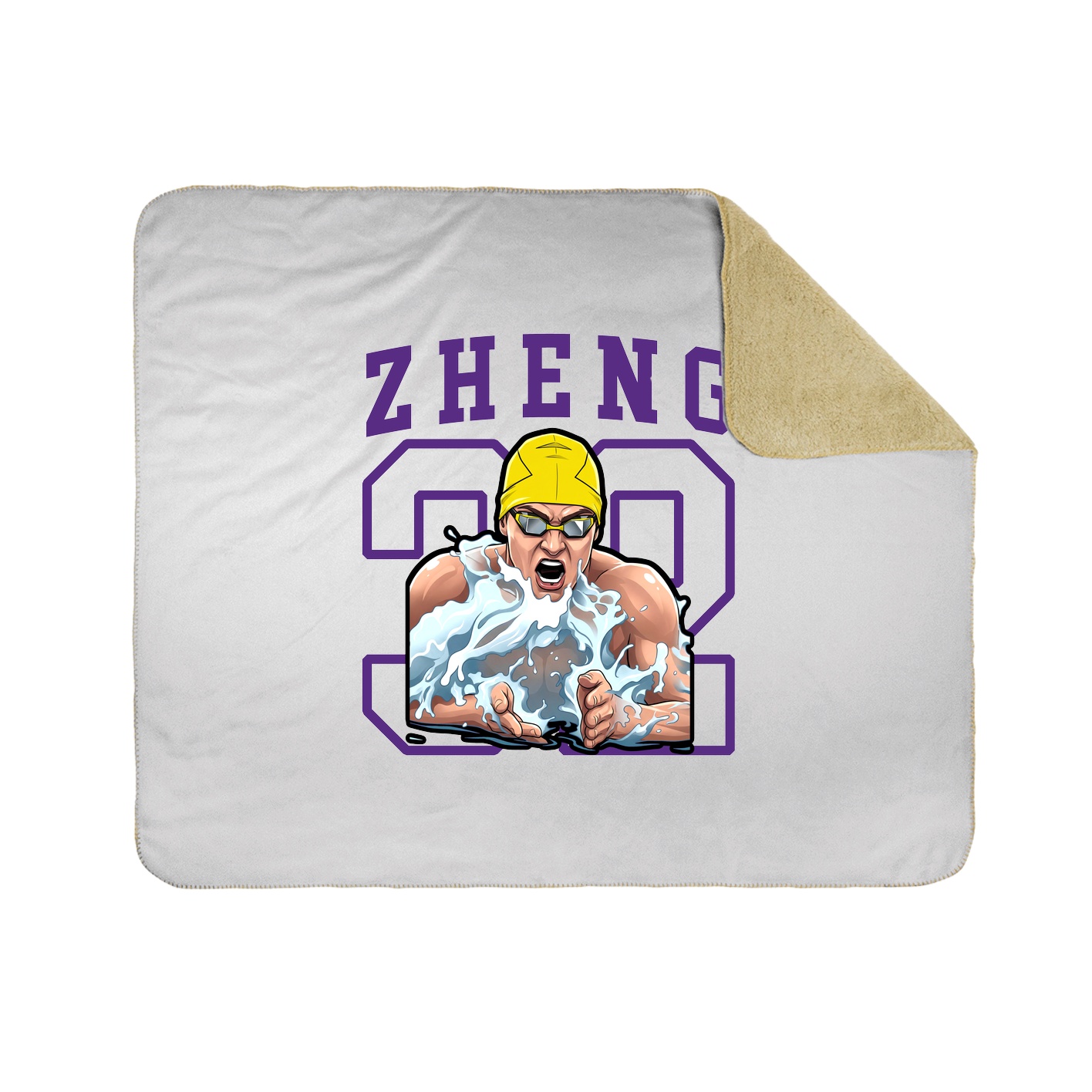 50x60 Sherpa Lined Throw Blanket