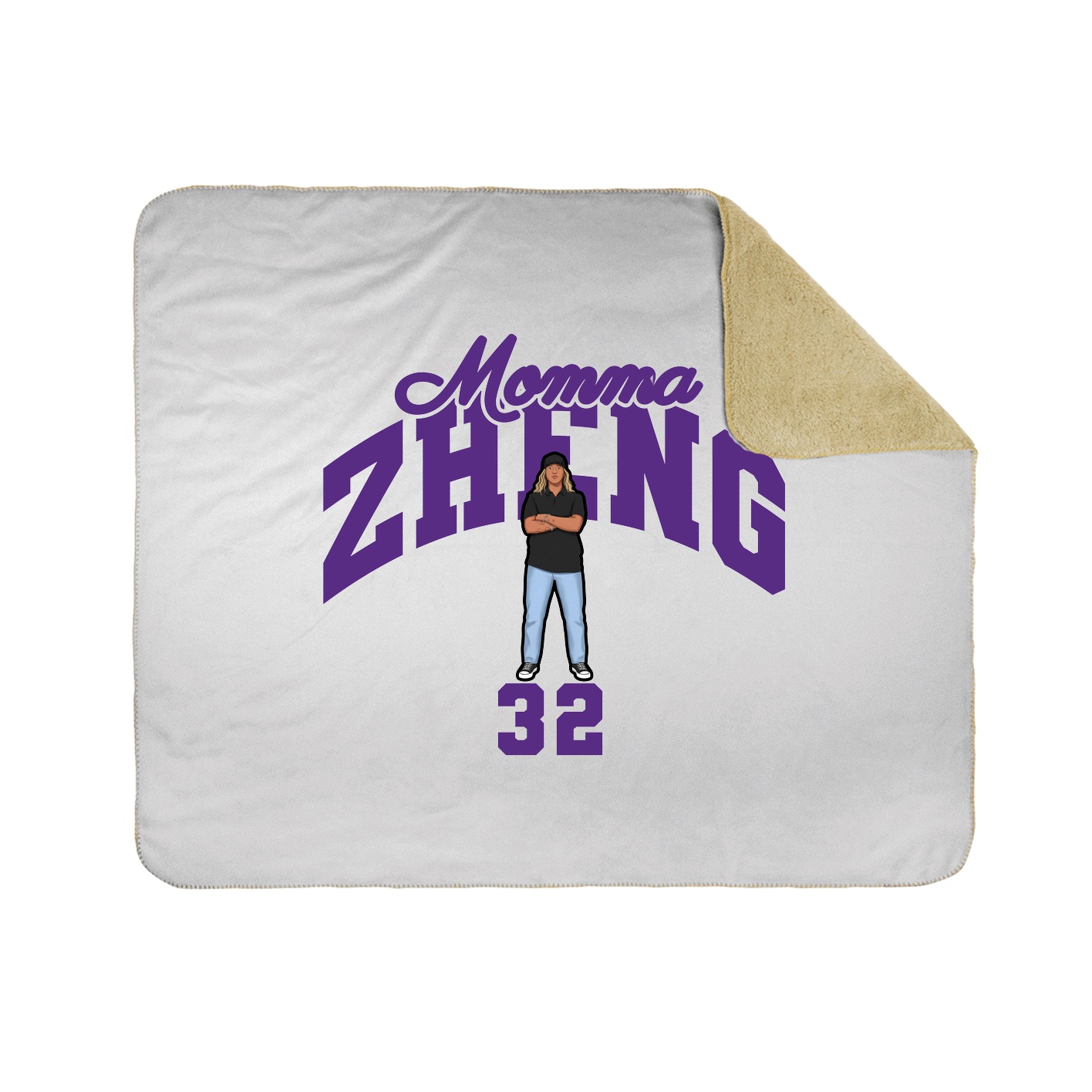 50x60 Sherpa Lined Throw Blanket