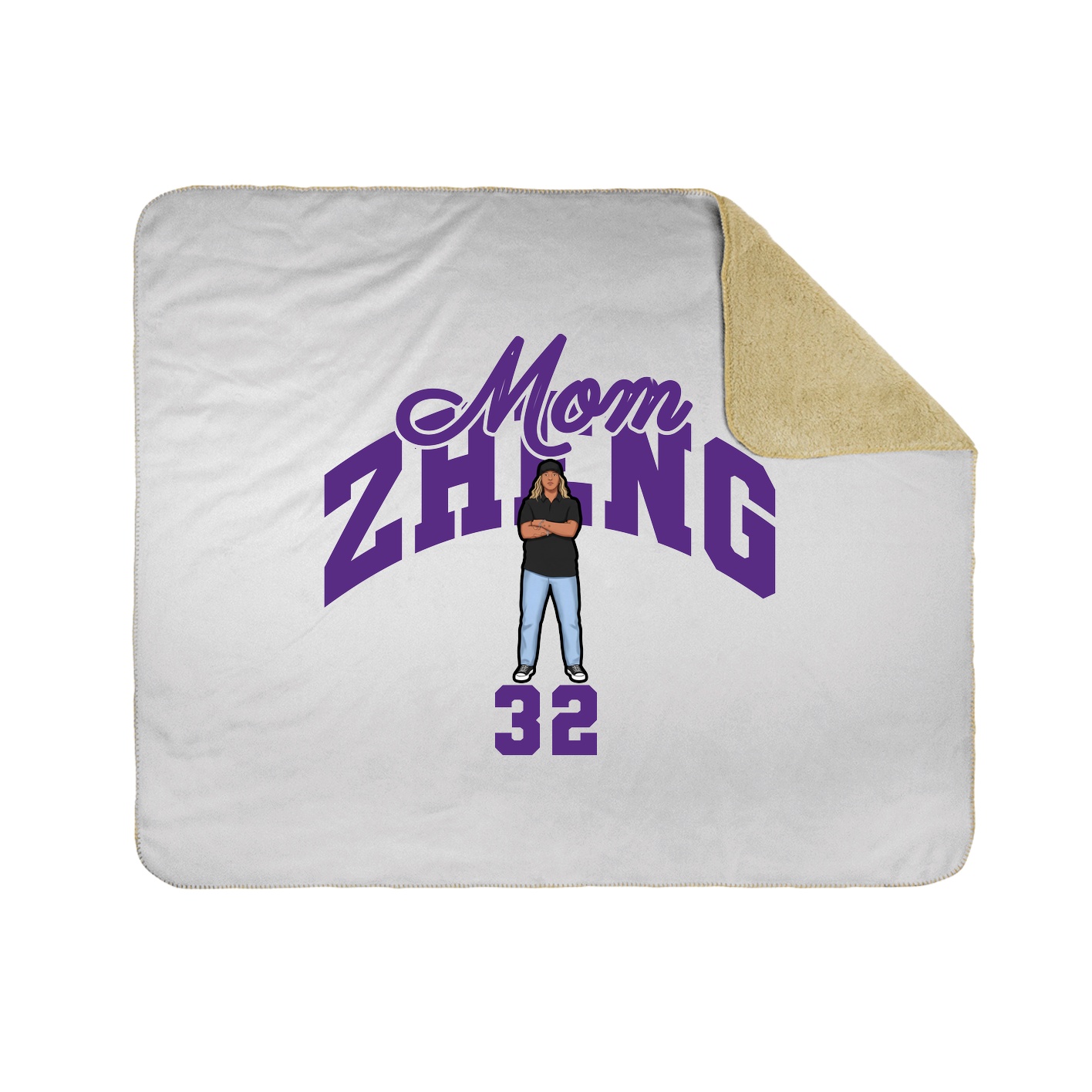 50x60 Sherpa Lined Throw Blanket