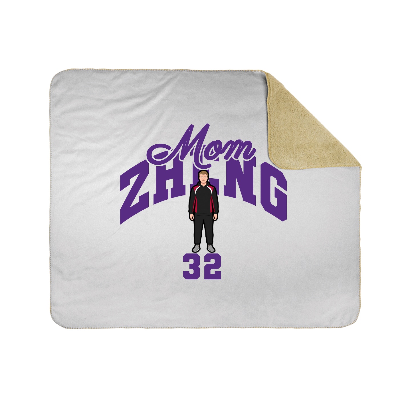 50x60 Sherpa Lined Throw Blanket