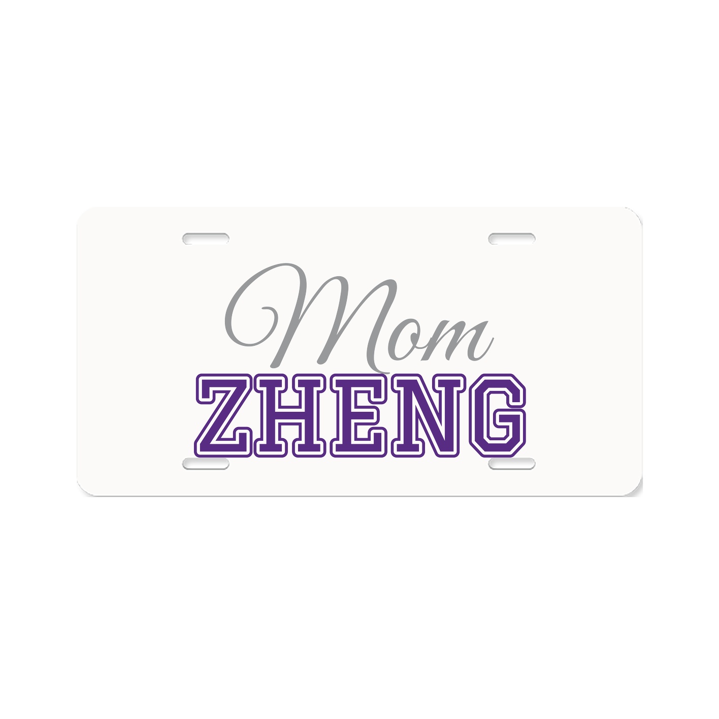 Aluminum License Plate