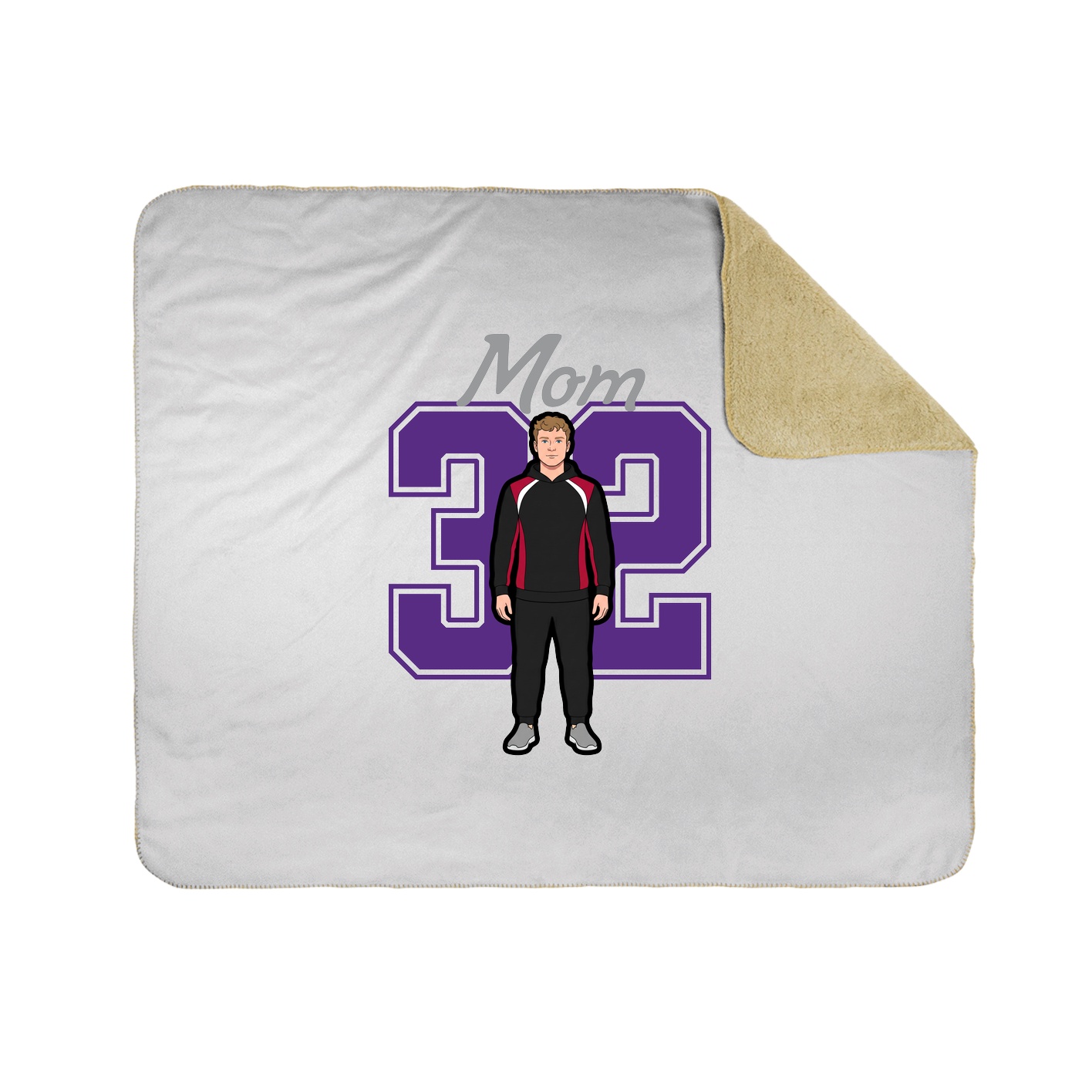 50x60 Sherpa Lined Throw Blanket