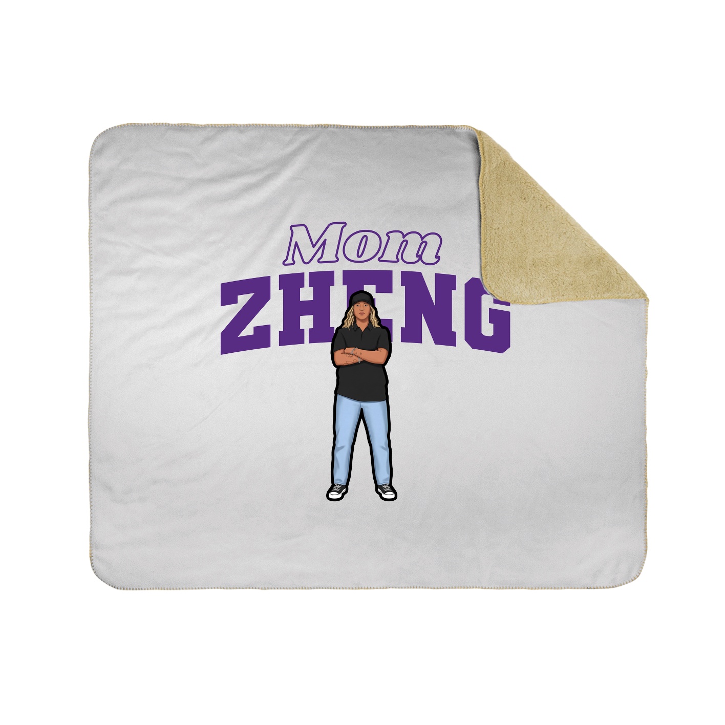 50x60 Sherpa Lined Throw Blanket