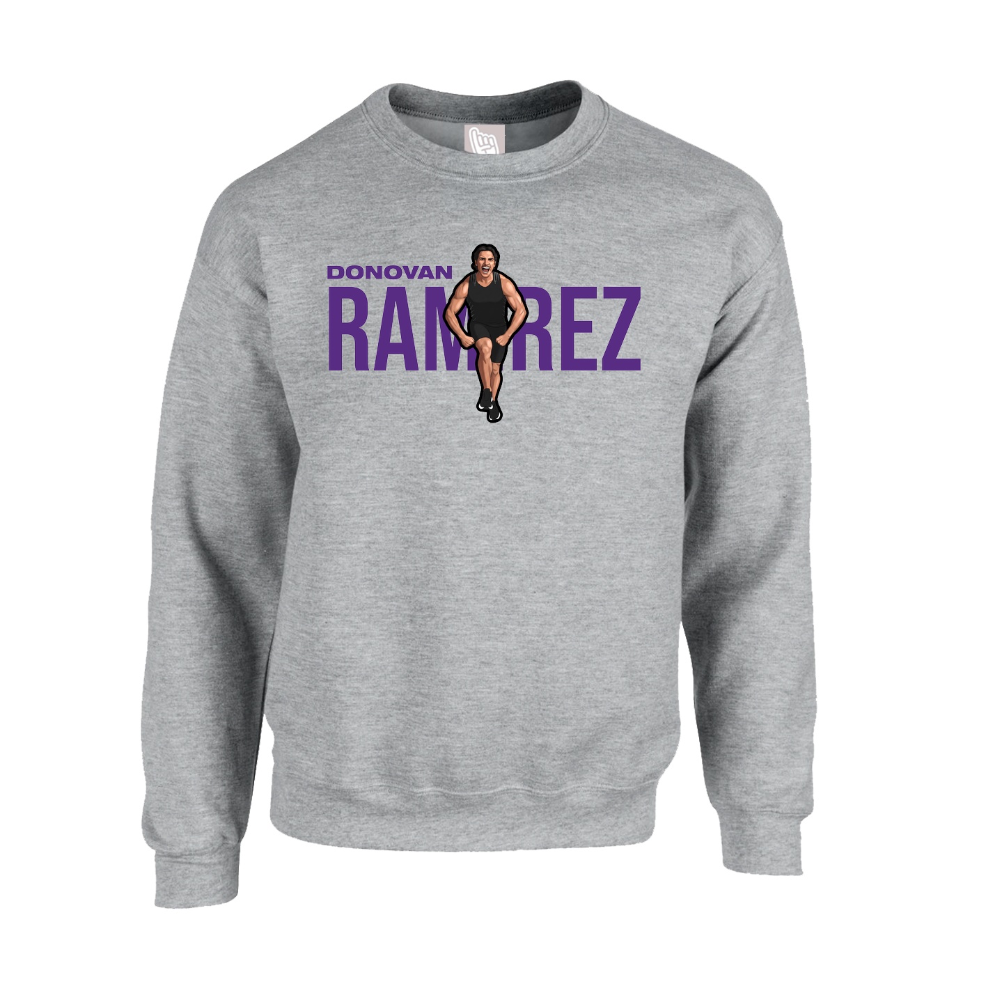 Fleece Crew — Player Name in Grey