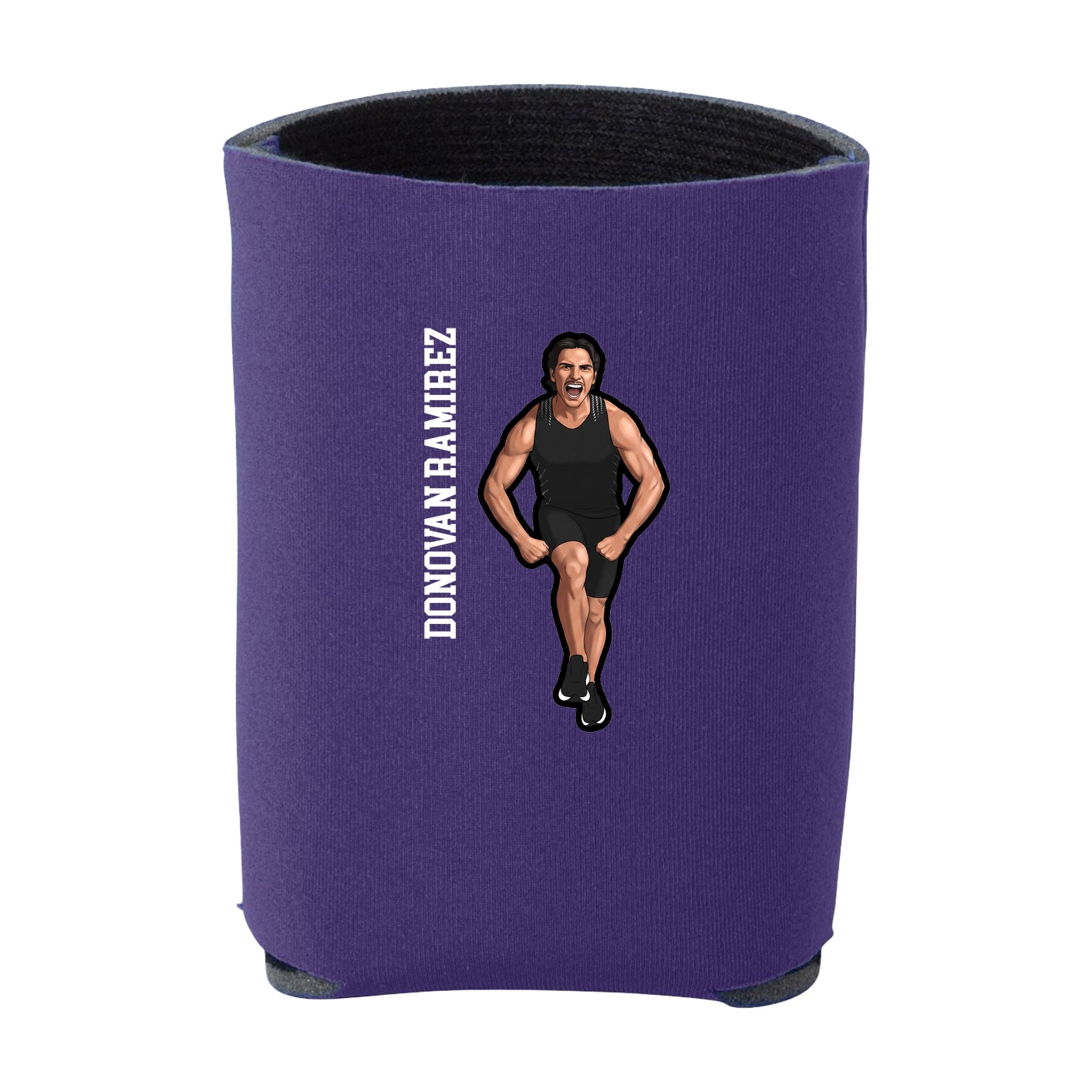 Can Holder — Name Vertical in Purple