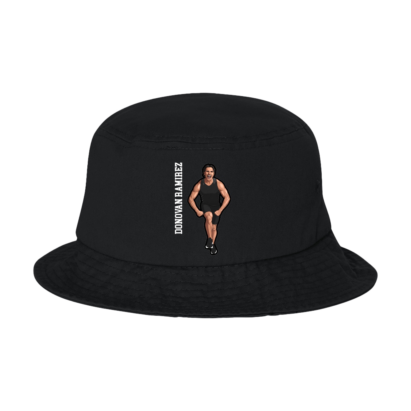 Bucket Cap — Name Vertical in Black