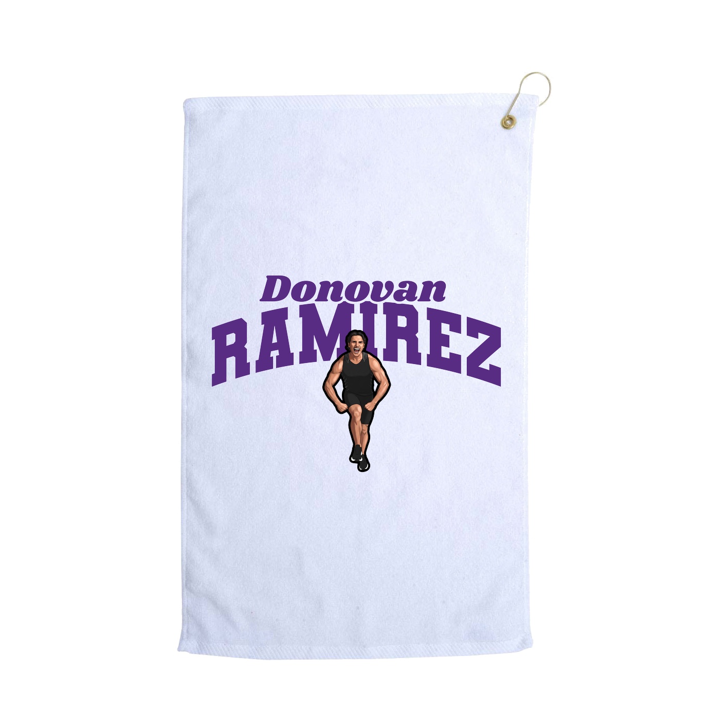 Golf Towel — Signature Arch in White