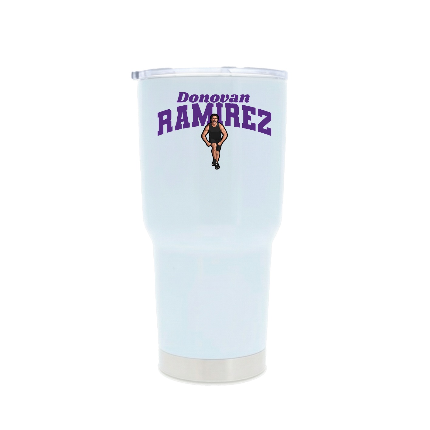 30oz Stainless Steel Tumbler — Signature Arch in White