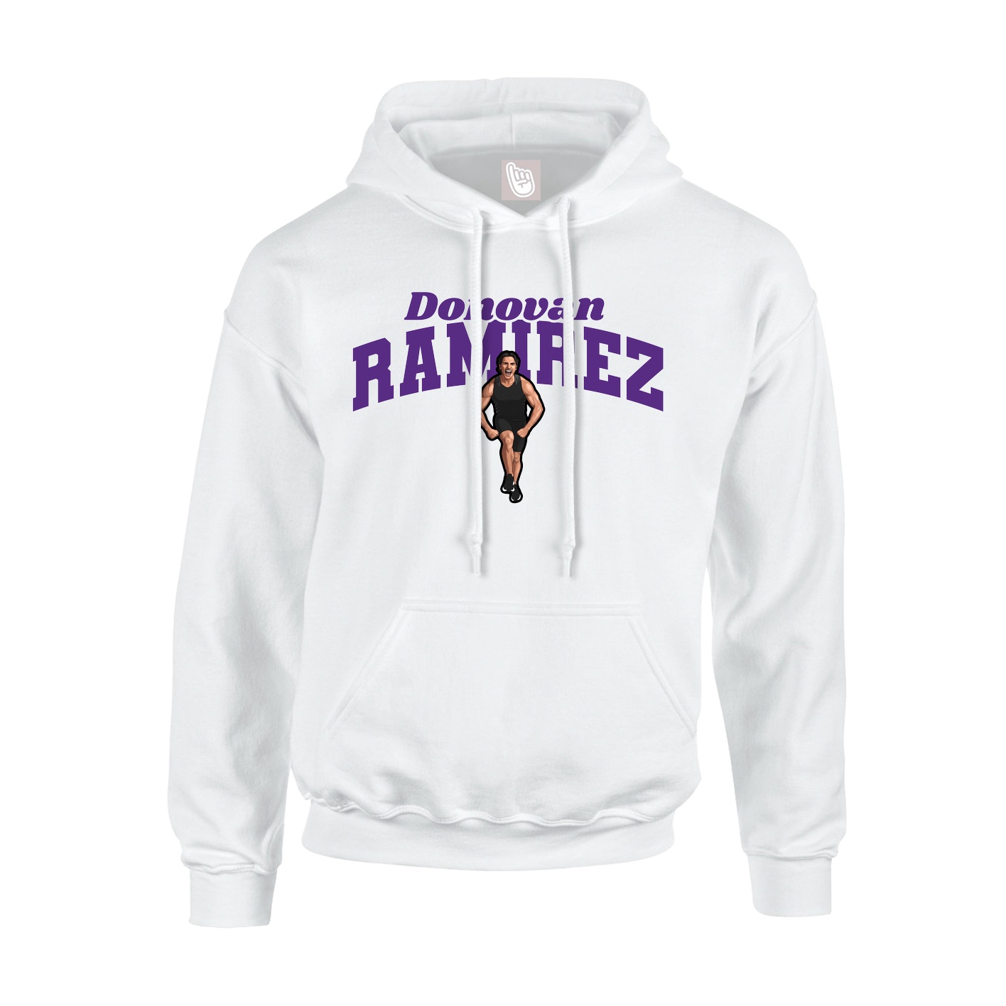 Hoodie — Signature Arch in White