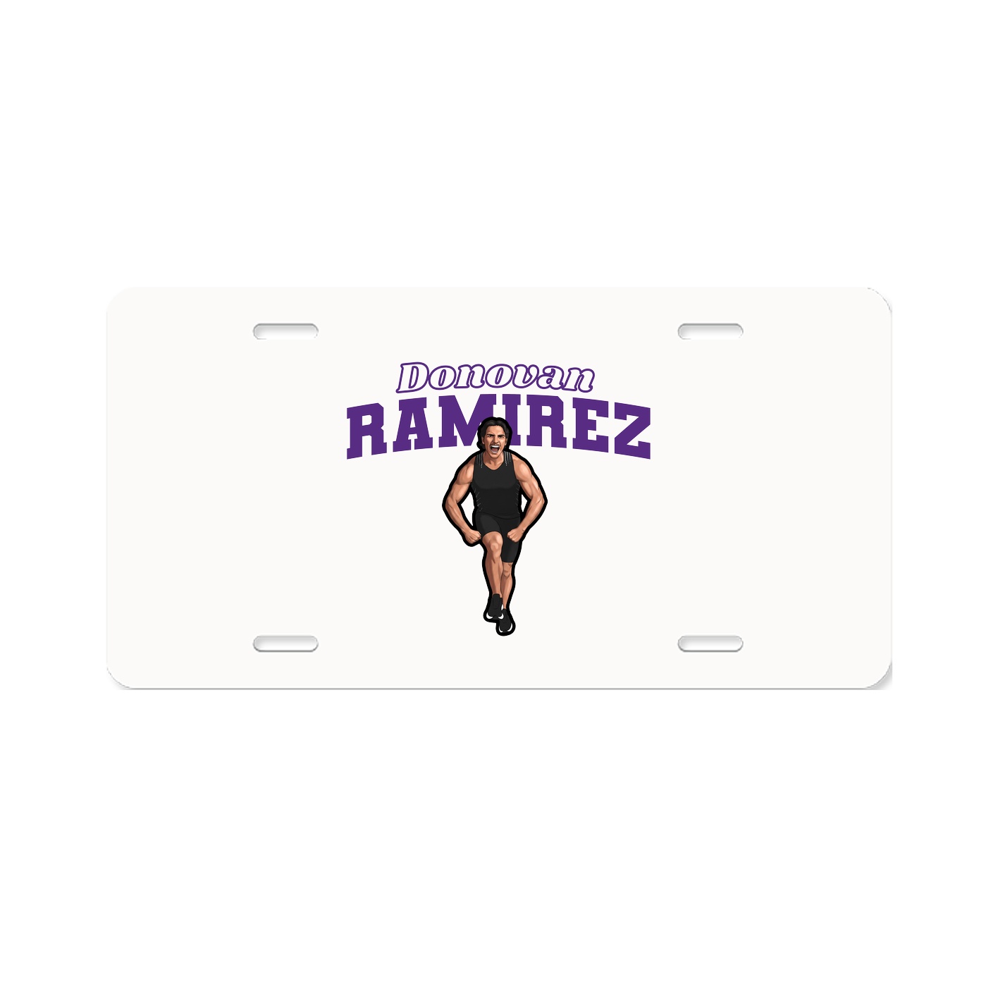 License Plate — Name Arch in Classic