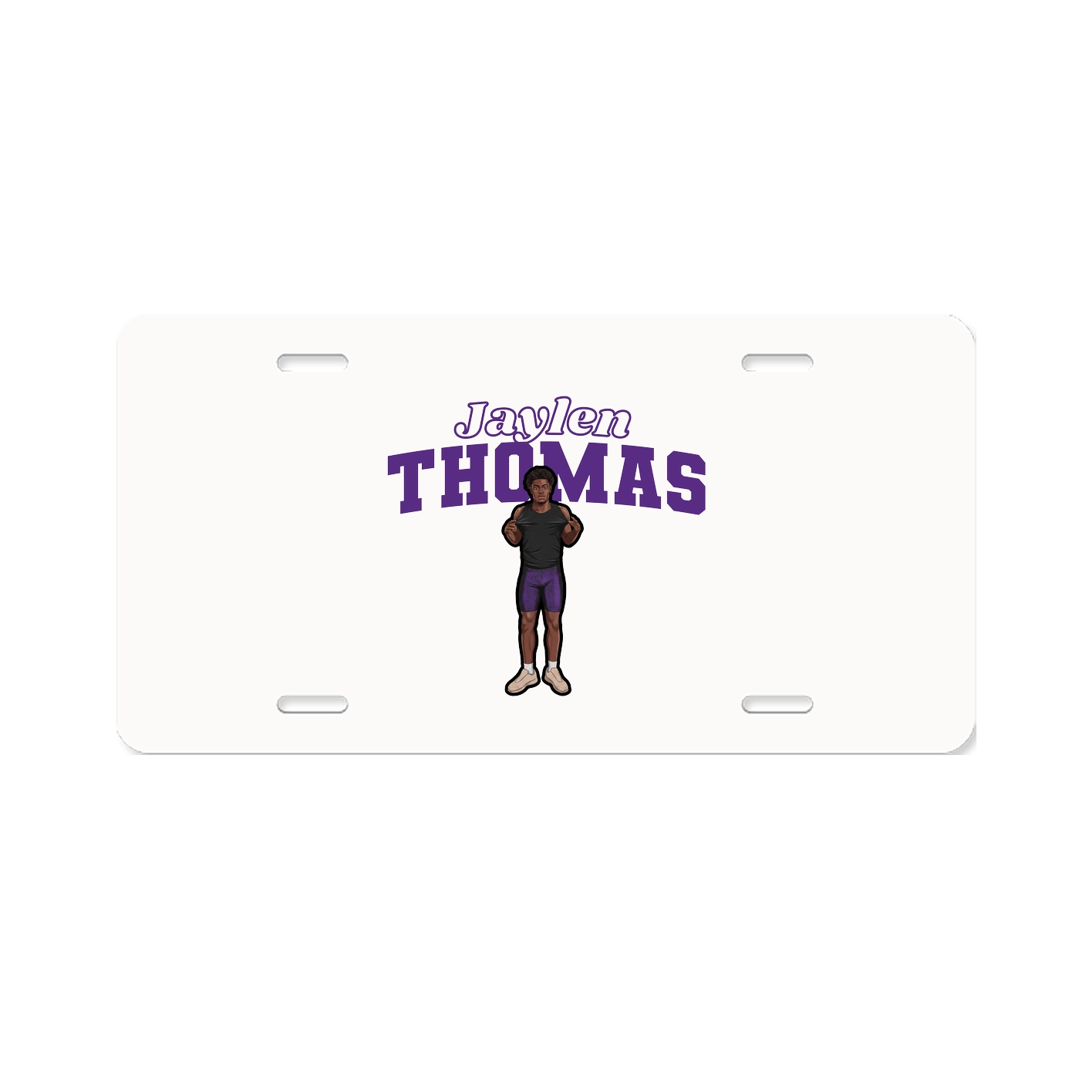License Plate — Name Arch in Classic