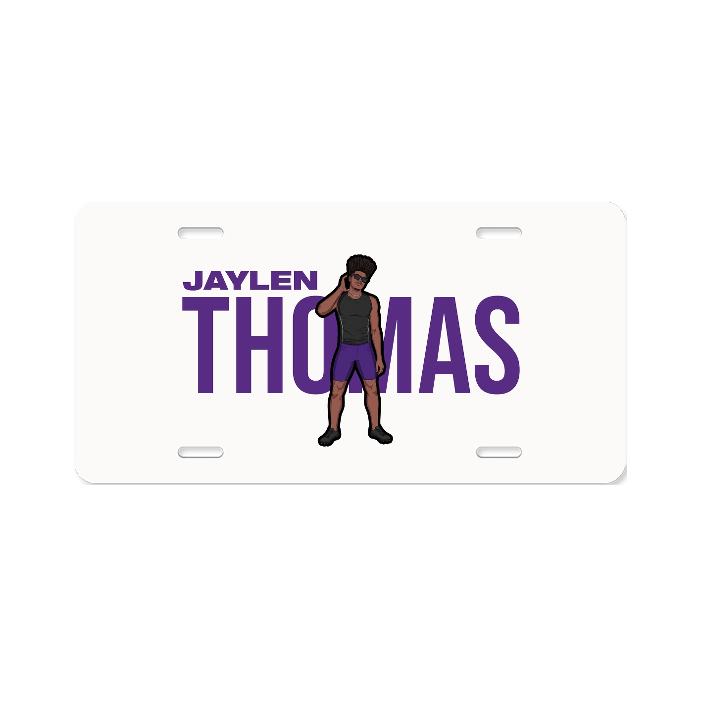 License Plate — Player Name in Classic