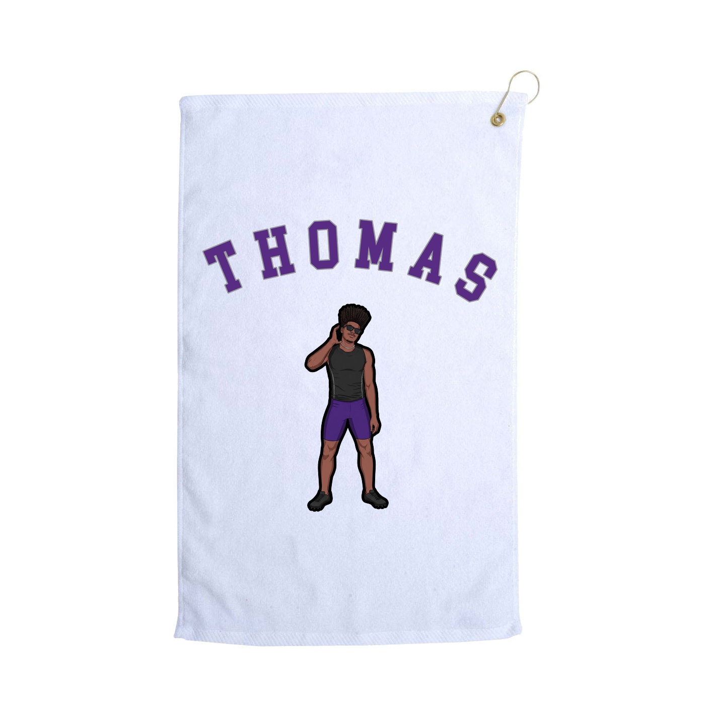 Golf Towel — Shirsey Arch in White
