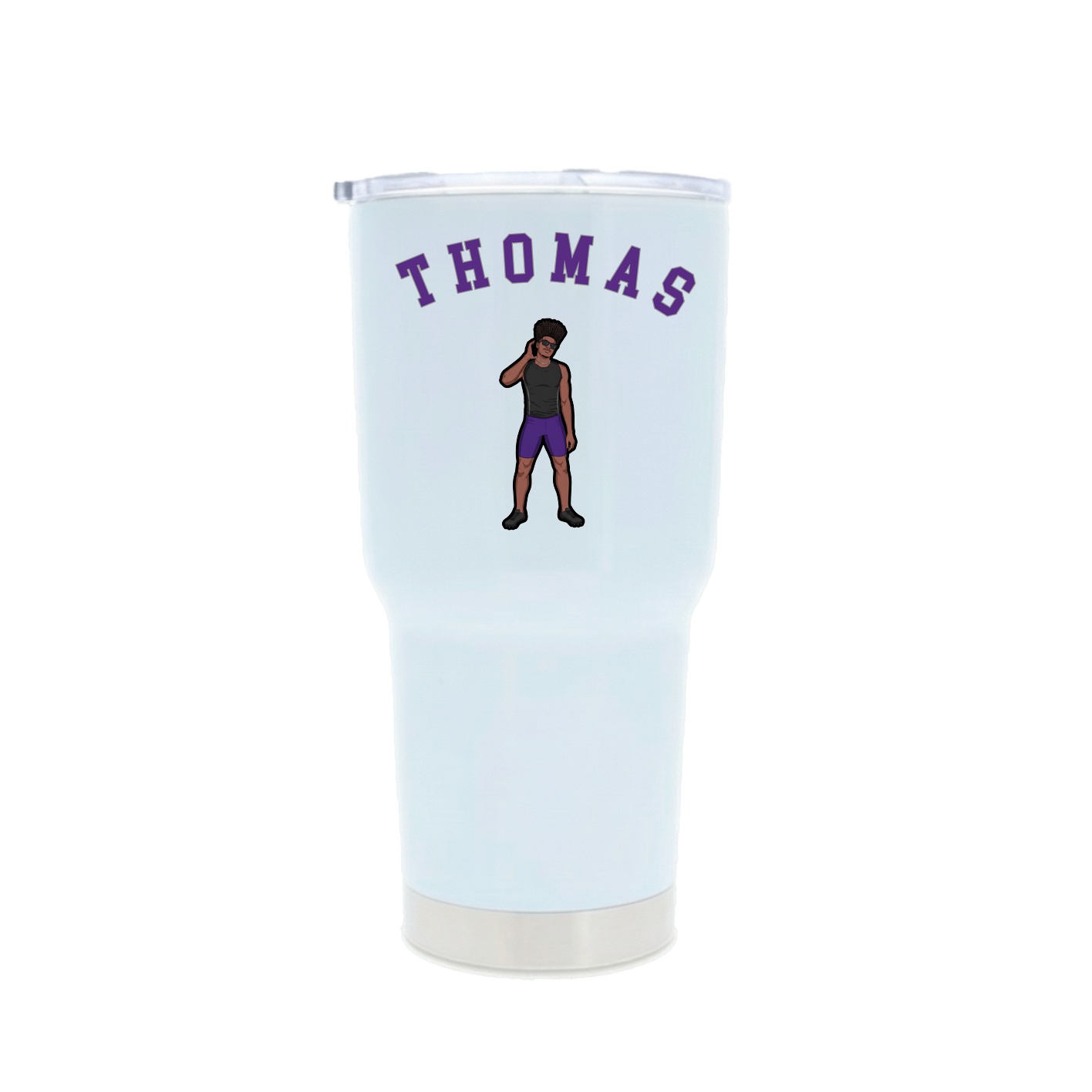 30oz Stainless Steel Tumbler — Shirsey Arch in White