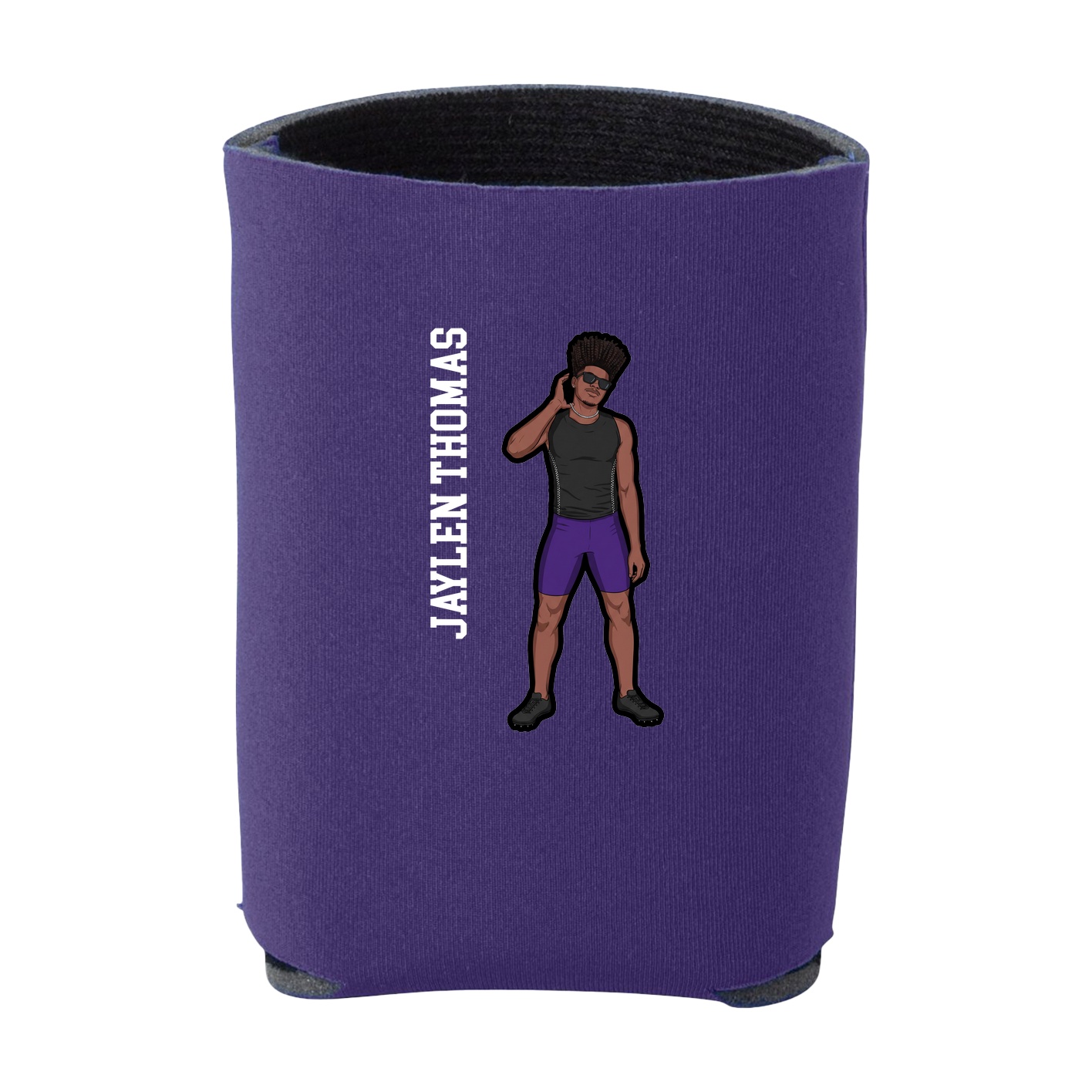 Can Holder — Name Vertical in Purple