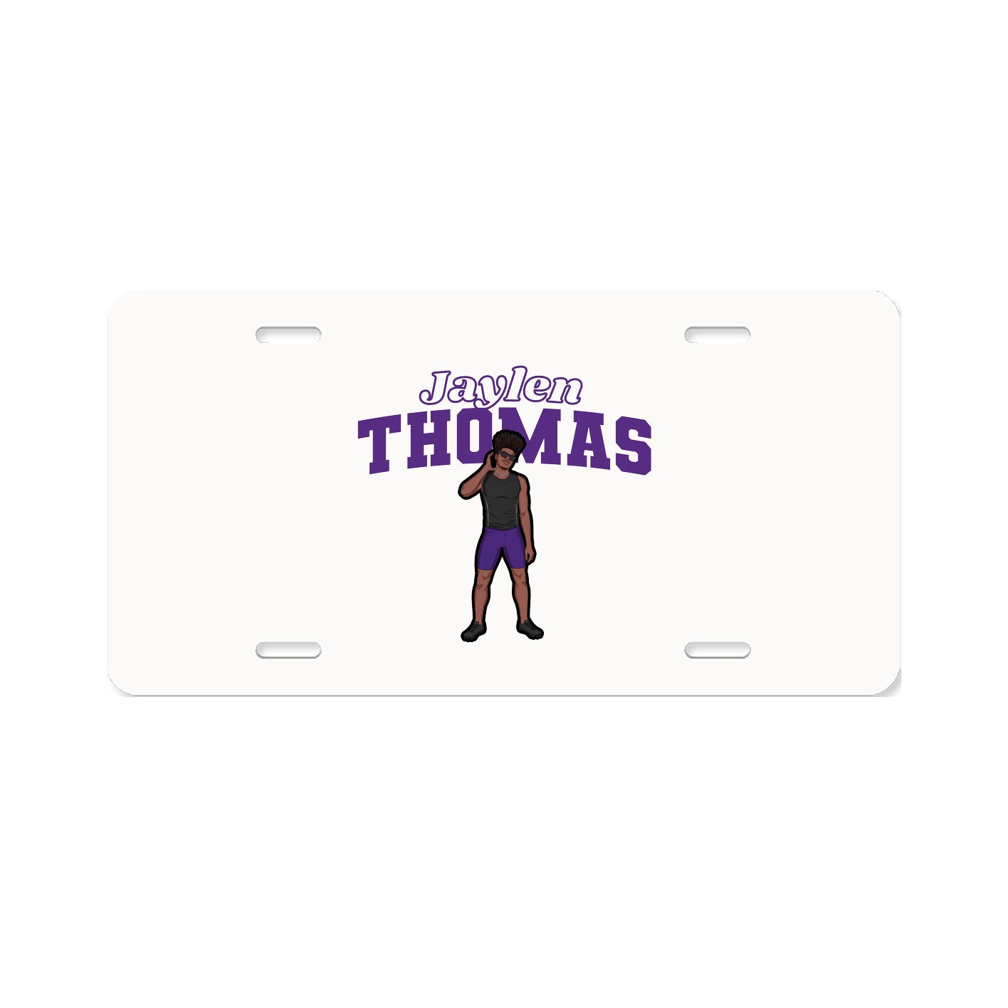 License Plate — Name Arch in Classic