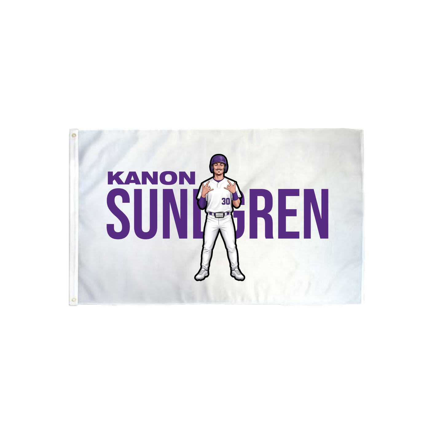 3x5 Flag — Player Name in Classic